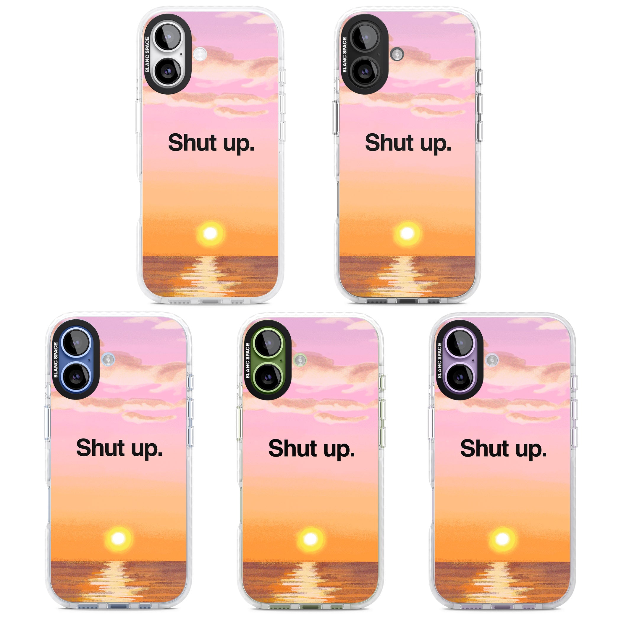 Shut Up iPhone 17 Impact Clear Phone Case APT Impact Protection
