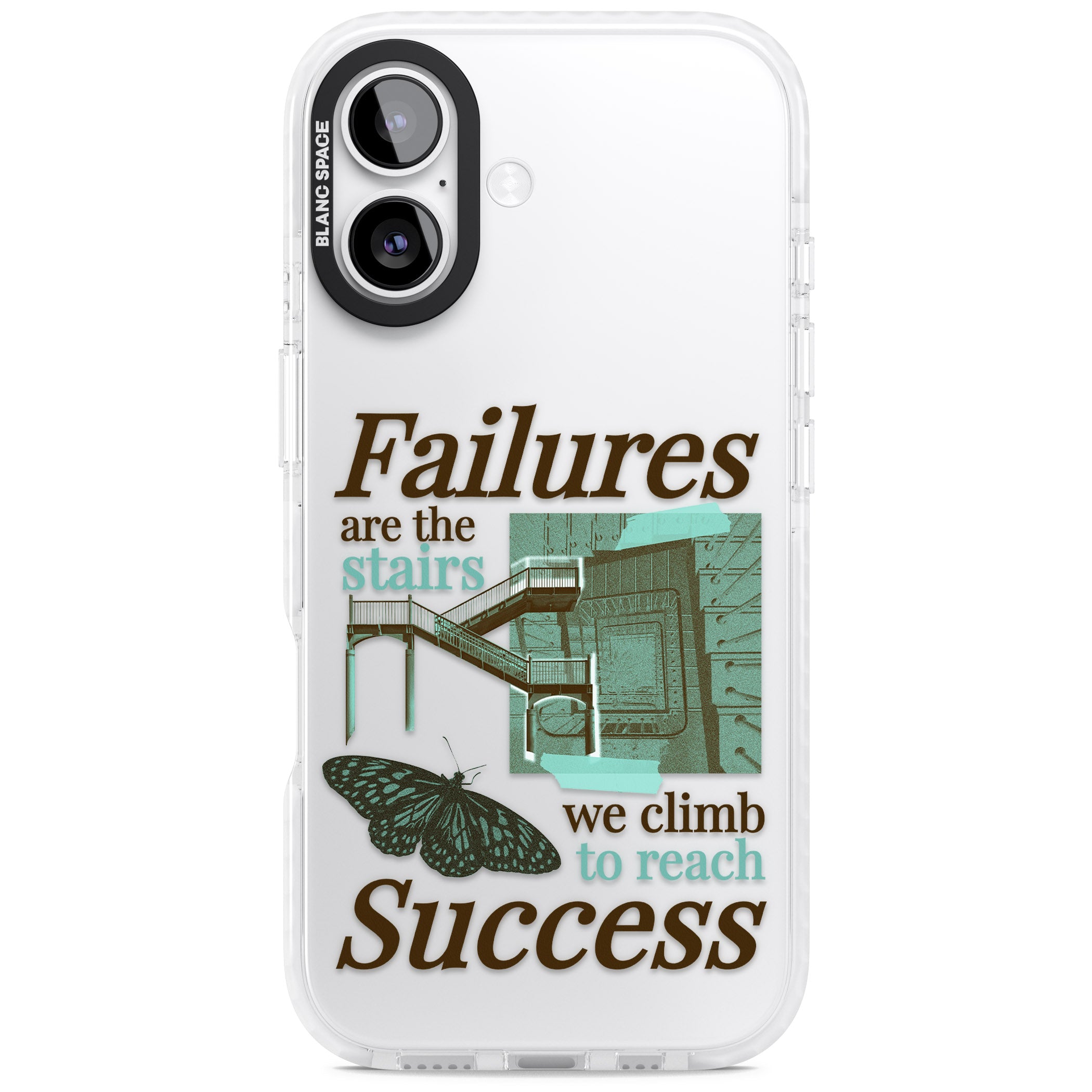 Fail To Succeed iPhone 17 Impact Clear Phone Case