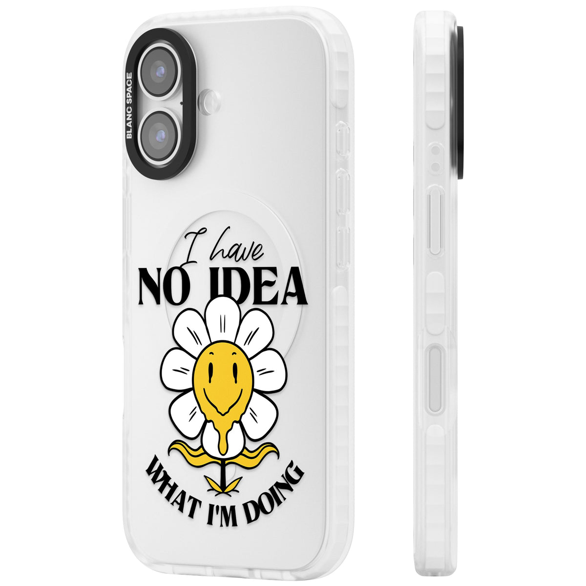 No Idea iPhone 16 / iPhone 16 Plus / iPhone 17 Impact Clear Phone Case side