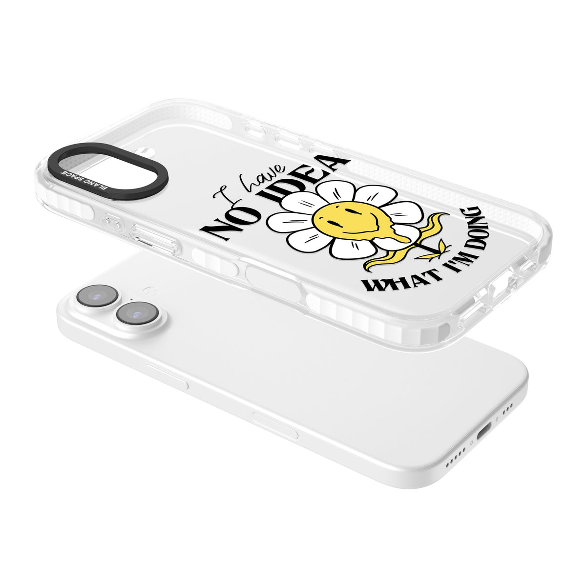 No Idea iPhone 16 / iPhone 16 Plus / iPhone 17 Impact Clear Phone Case angled