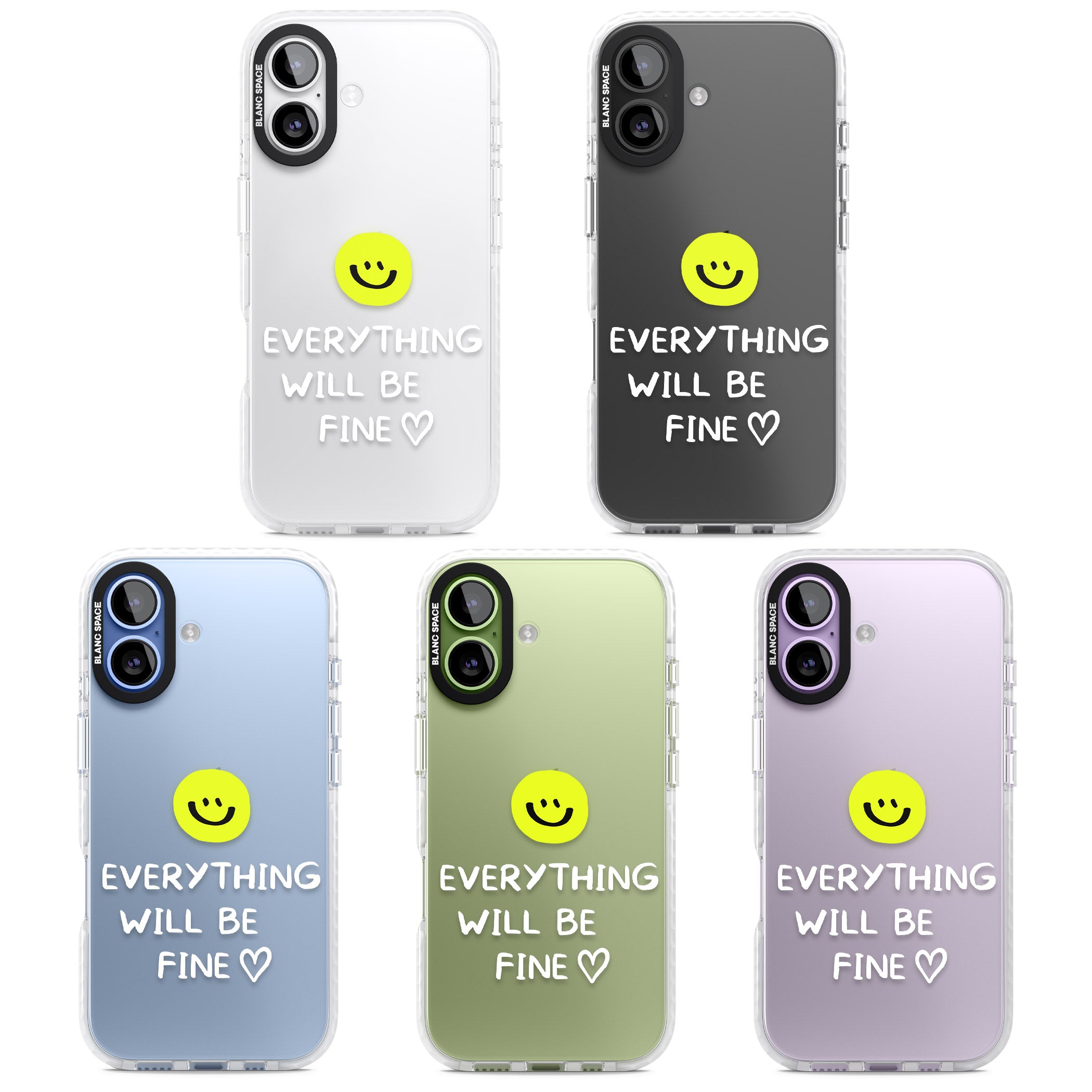 Everything Will Be Fine iPhone 17 Impact Clear Phone Case APT Impact Protection