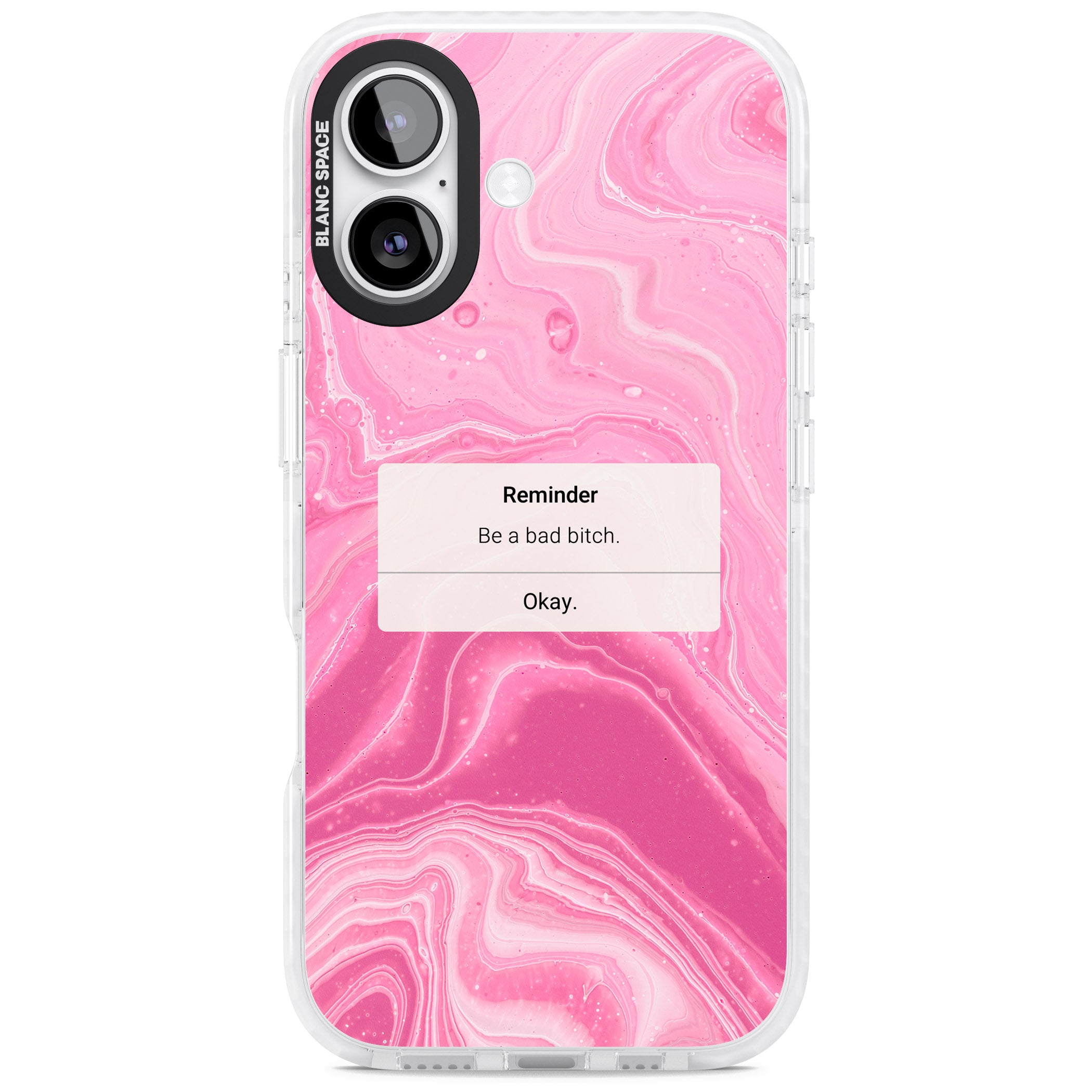 Bad Bitch Reminder iPhone 17 Impact Clear Phone Case