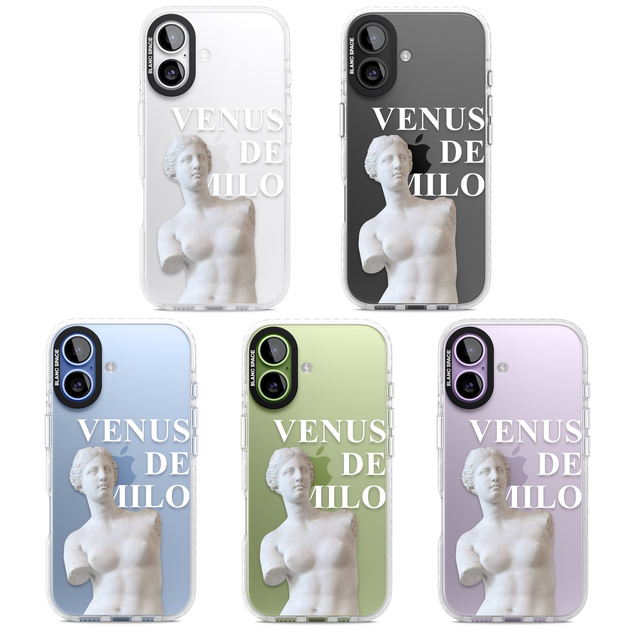 Venus De Milo Cutout iPhone 17 Impact Clear Phone Case APT Impact Protection