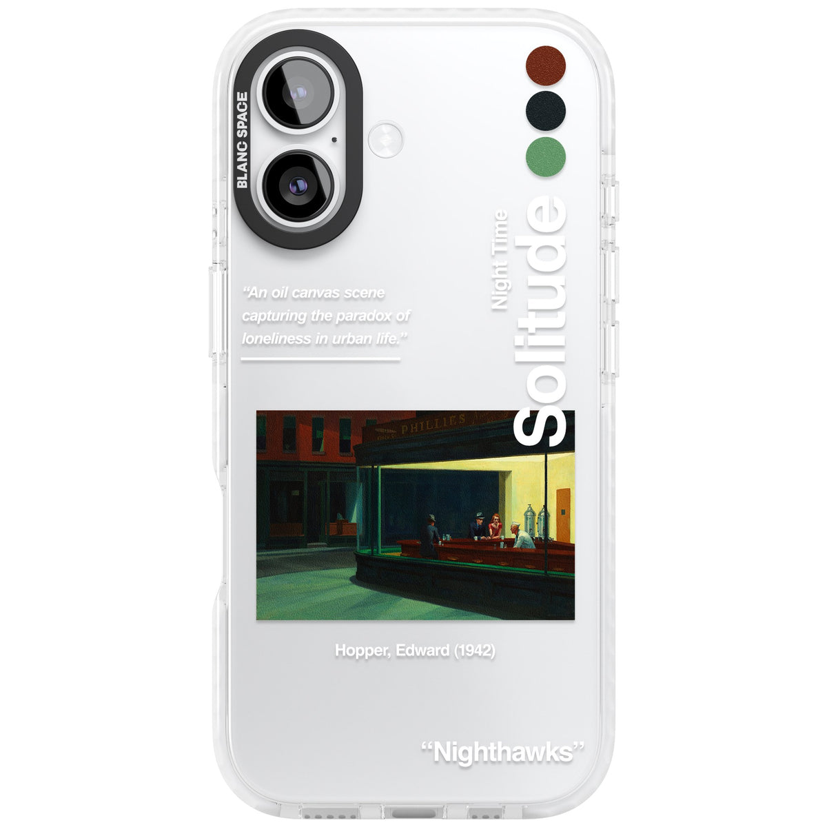 Nighthawks iPhone 16 / iPhone 16 Plus / iPhone 17 Impact Clear Phone Case front