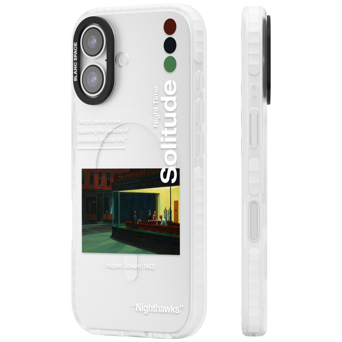 Nighthawks iPhone 16 / iPhone 16 Plus / iPhone 17 Impact Clear Phone Case side
