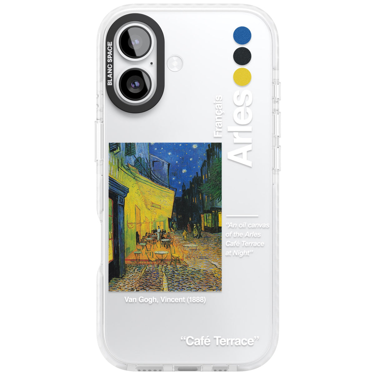 Cafe Terrace At Night iPhone 16 / iPhone 16 Plus / iPhone 17 Impact Clear Phone Case front