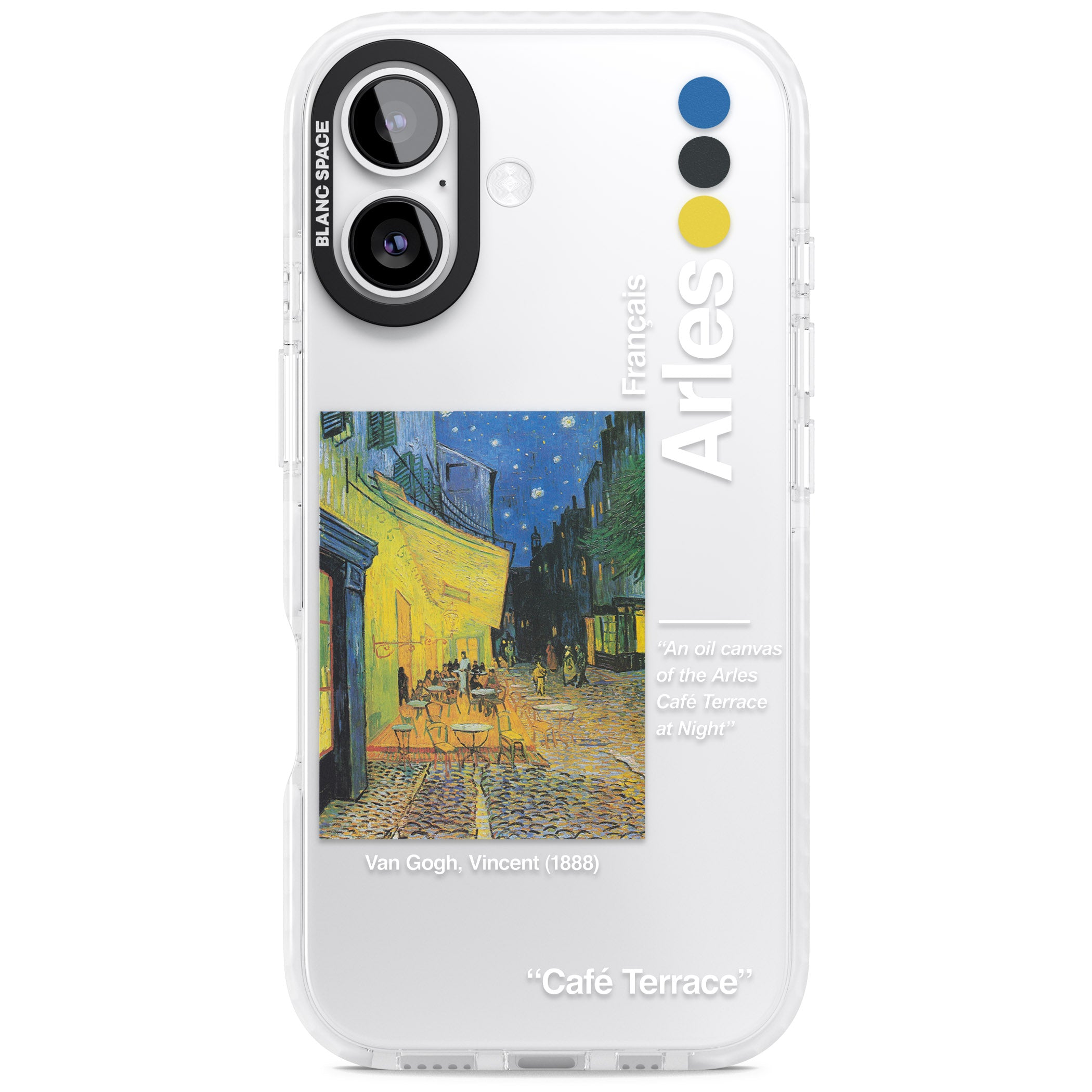 Cafe Terrace At Night iPhone 17 Impact Clear Phone Case