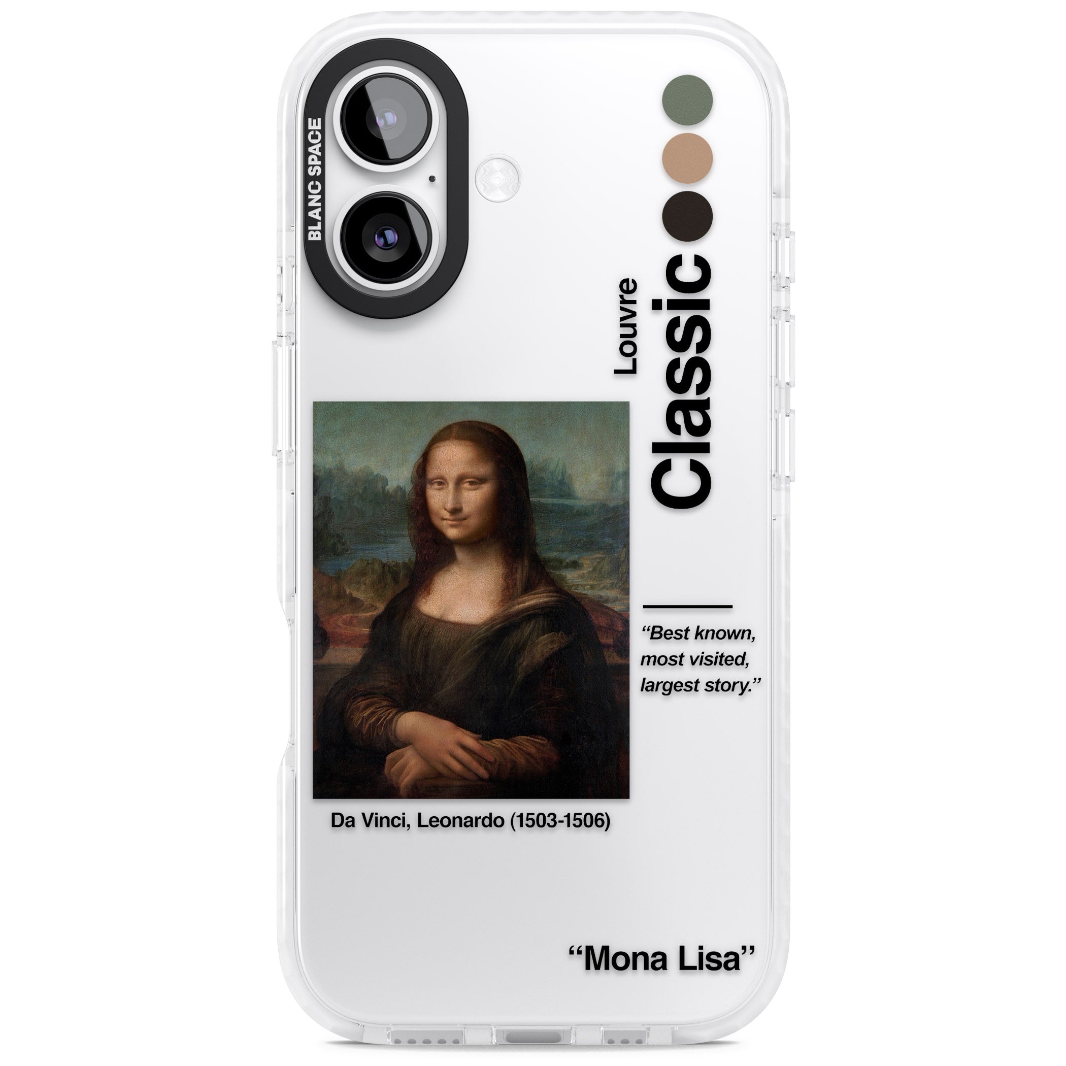 Mona Lisa Leonardo Da Vinci iPhone 17 Impact Clear Phone Case