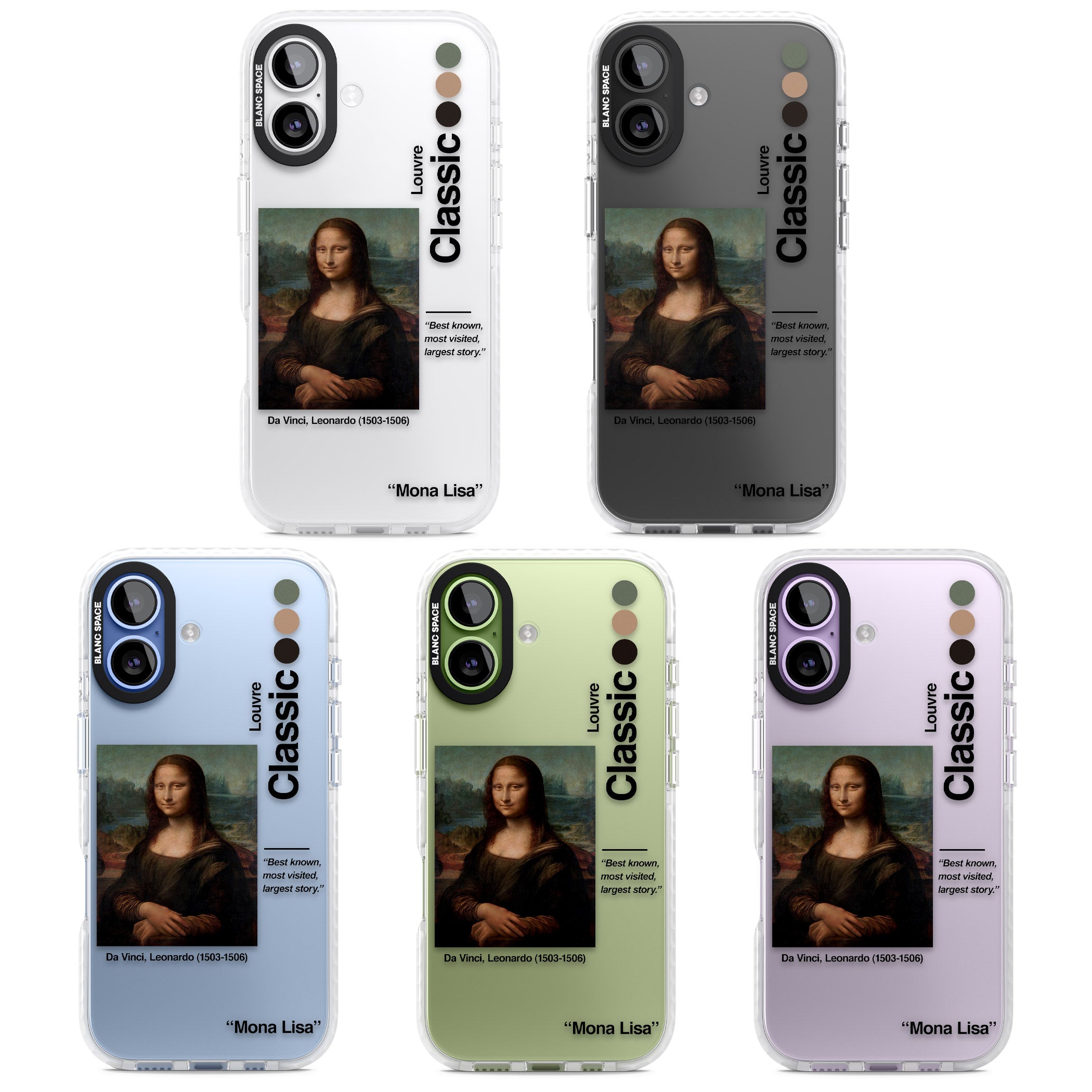 Mona Lisa Leonardo Da Vinci iPhone 17 Impact Clear Phone Case APT Impact Protection
