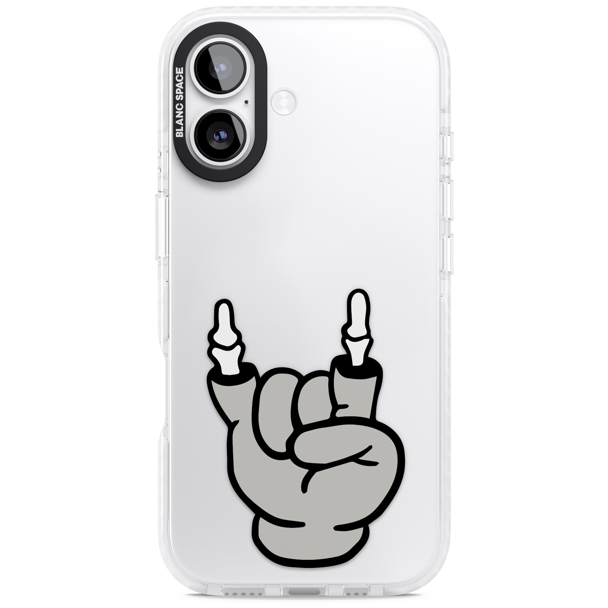 Rock 'Til You Drop iPhone 17 Impact Clear Phone Case