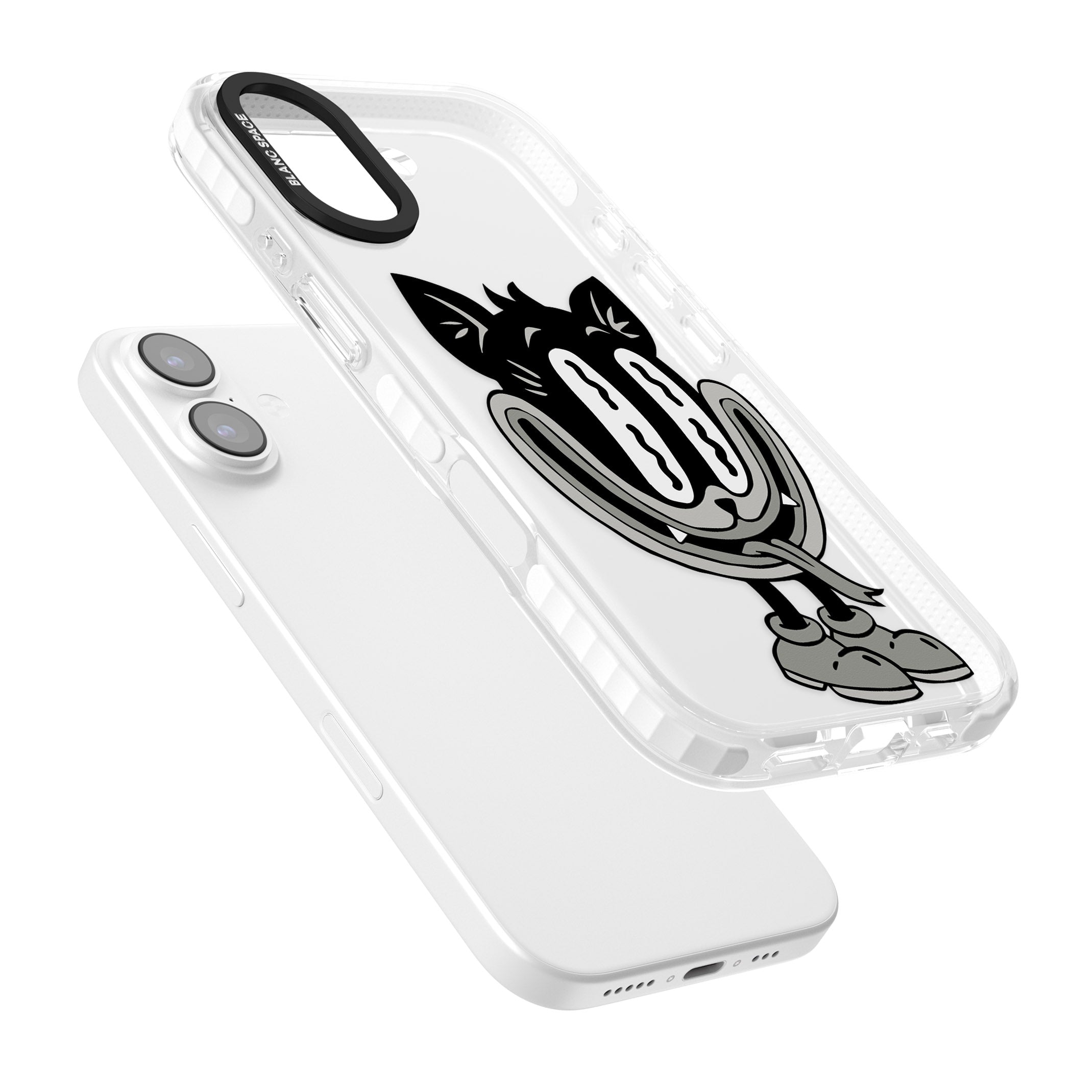 Faded Feline iPhone 17 Impact Clear Phone Case Colours