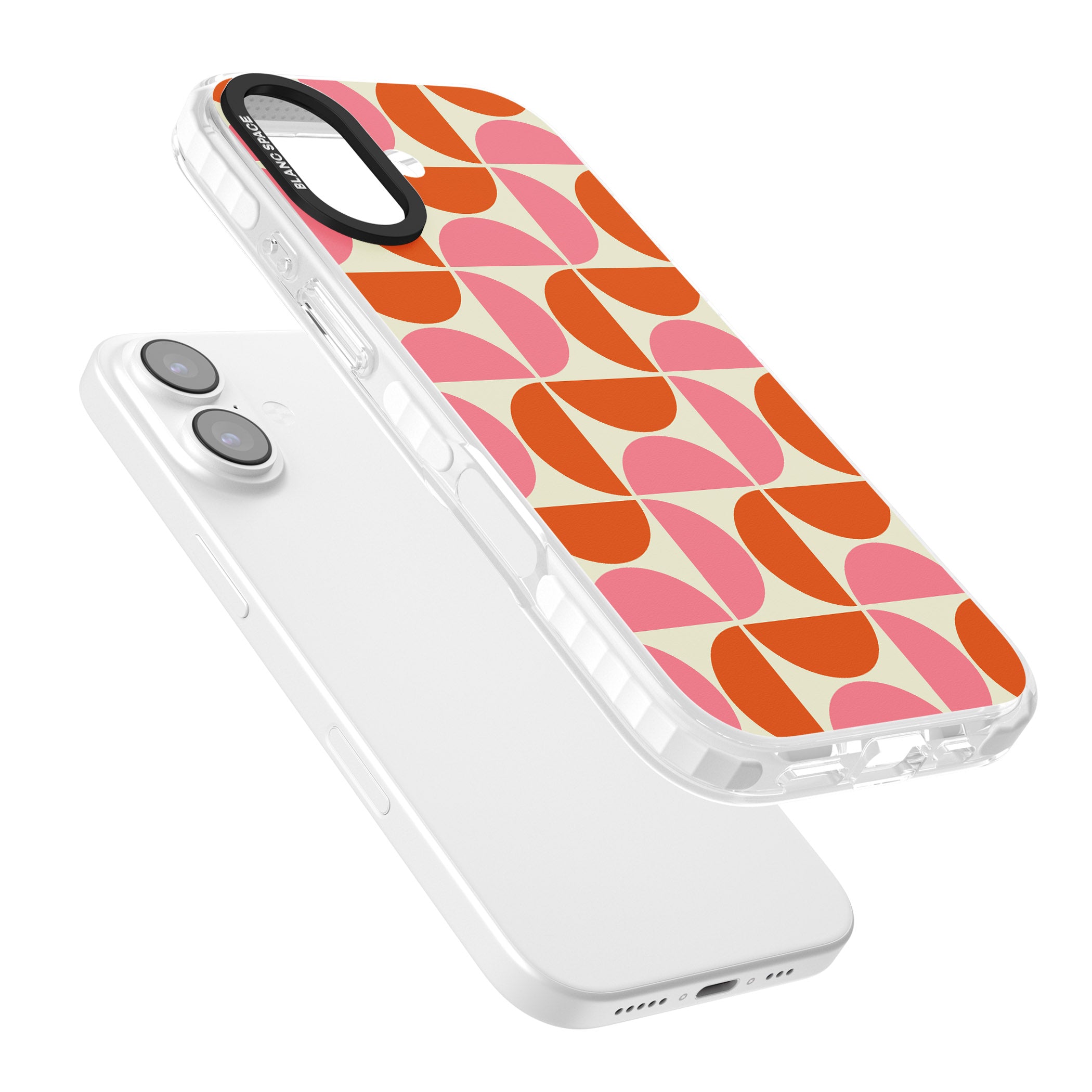 Retro Half Circle Pattern iPhone 17 Impact Clear Phone Case Colours