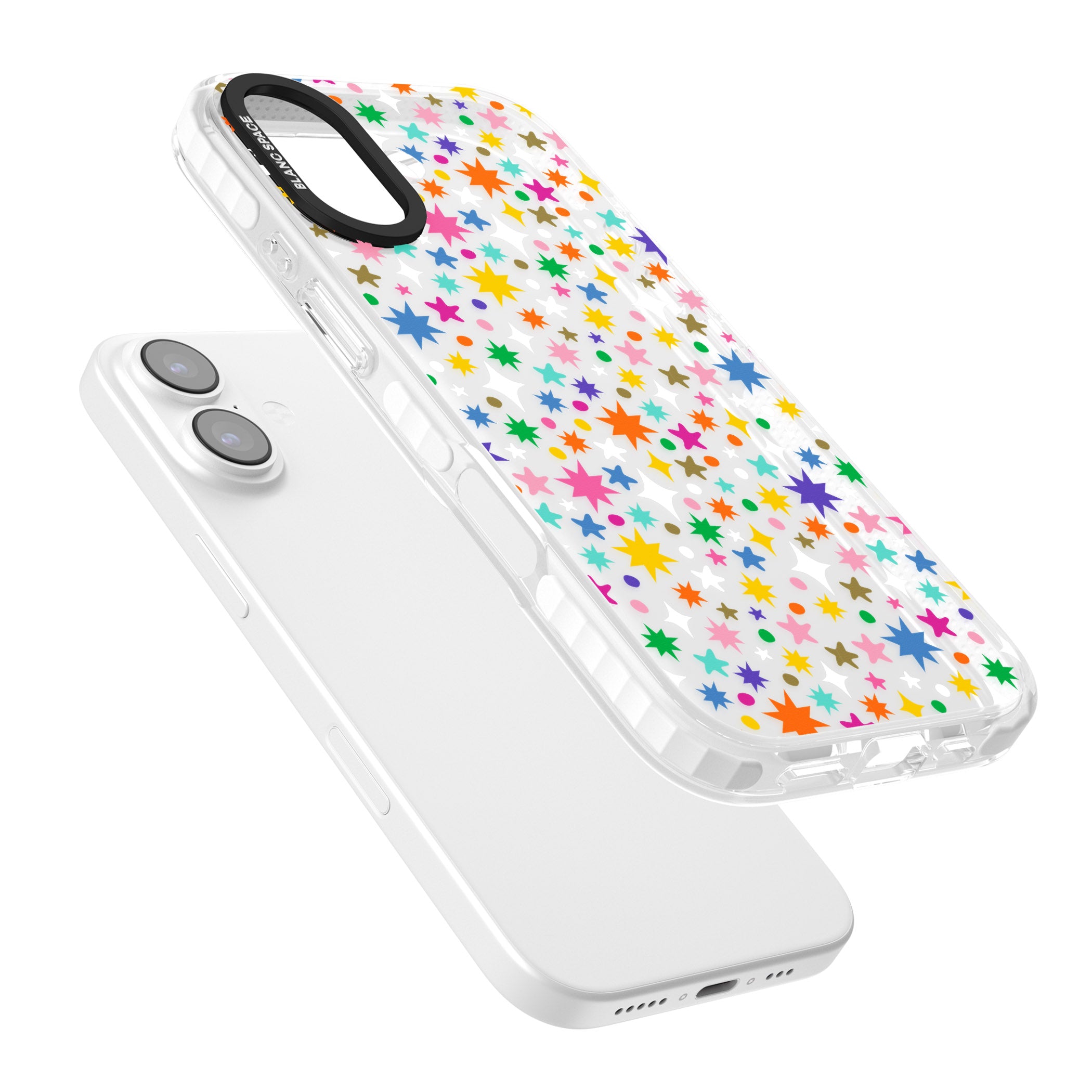 Rainbow Starburst iPhone 17 Impact Clear Phone Case Colours