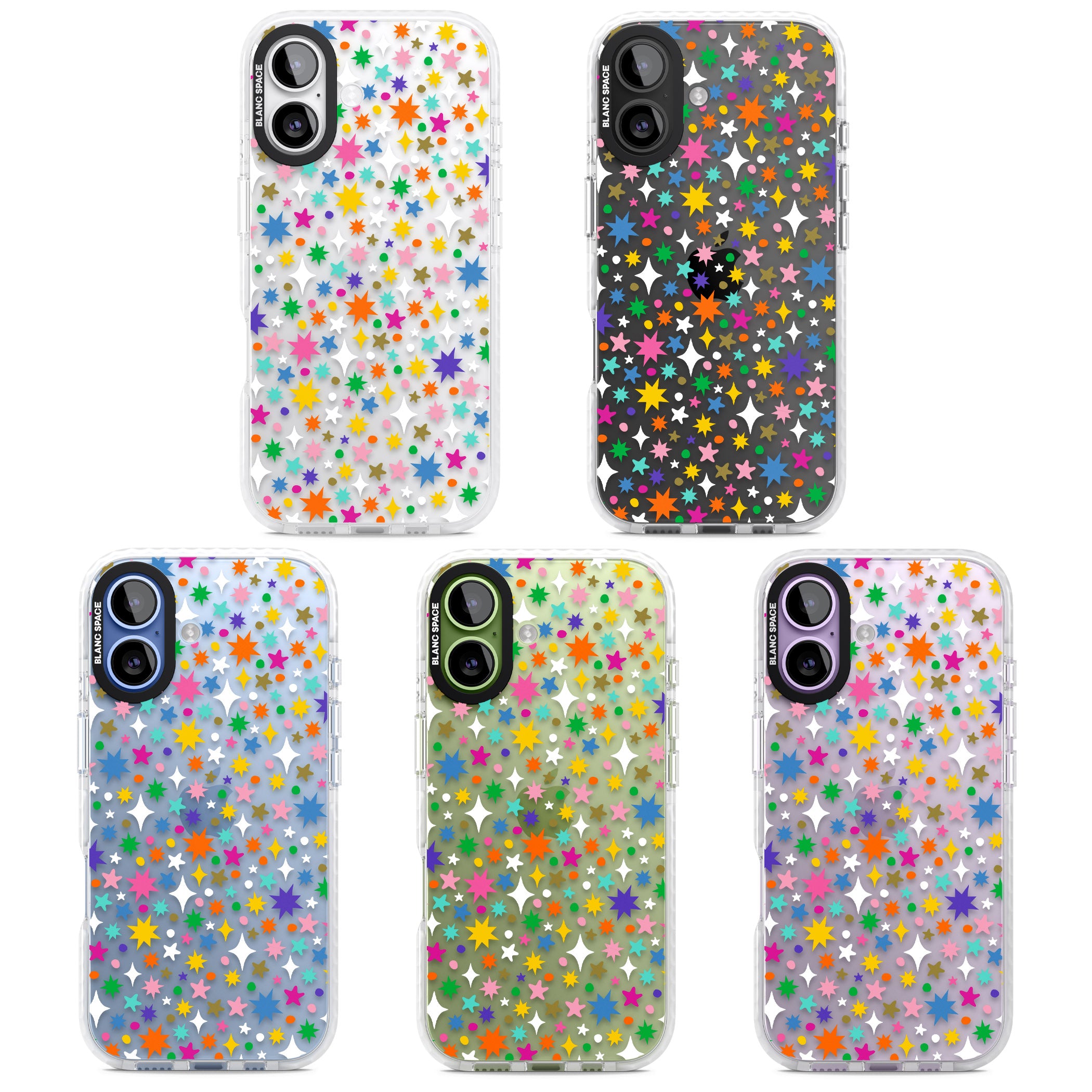 Rainbow Starburst iPhone 17 Impact Clear Phone Case APT Impact Protection