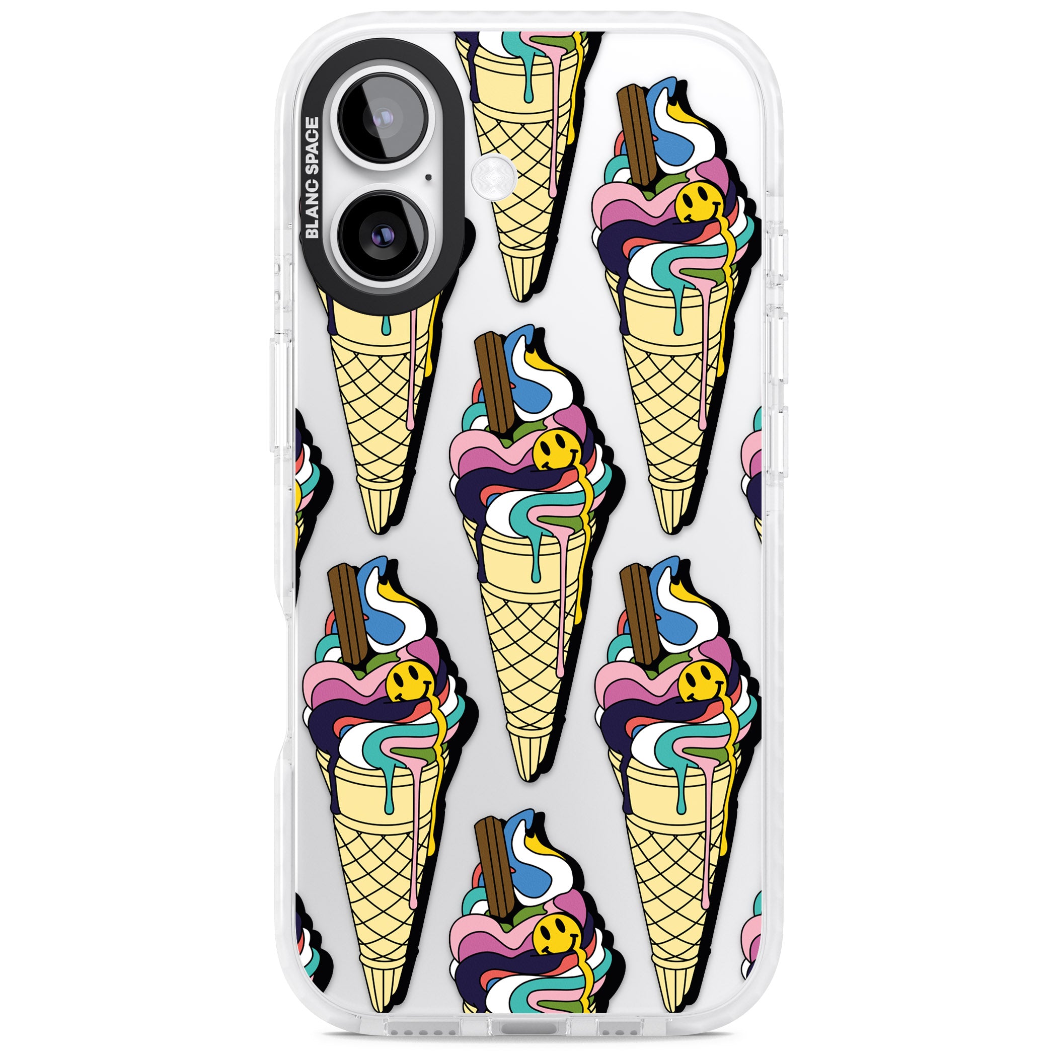 Trip & Drip Ice Cream iPhone 17 Impact Clear Phone Case