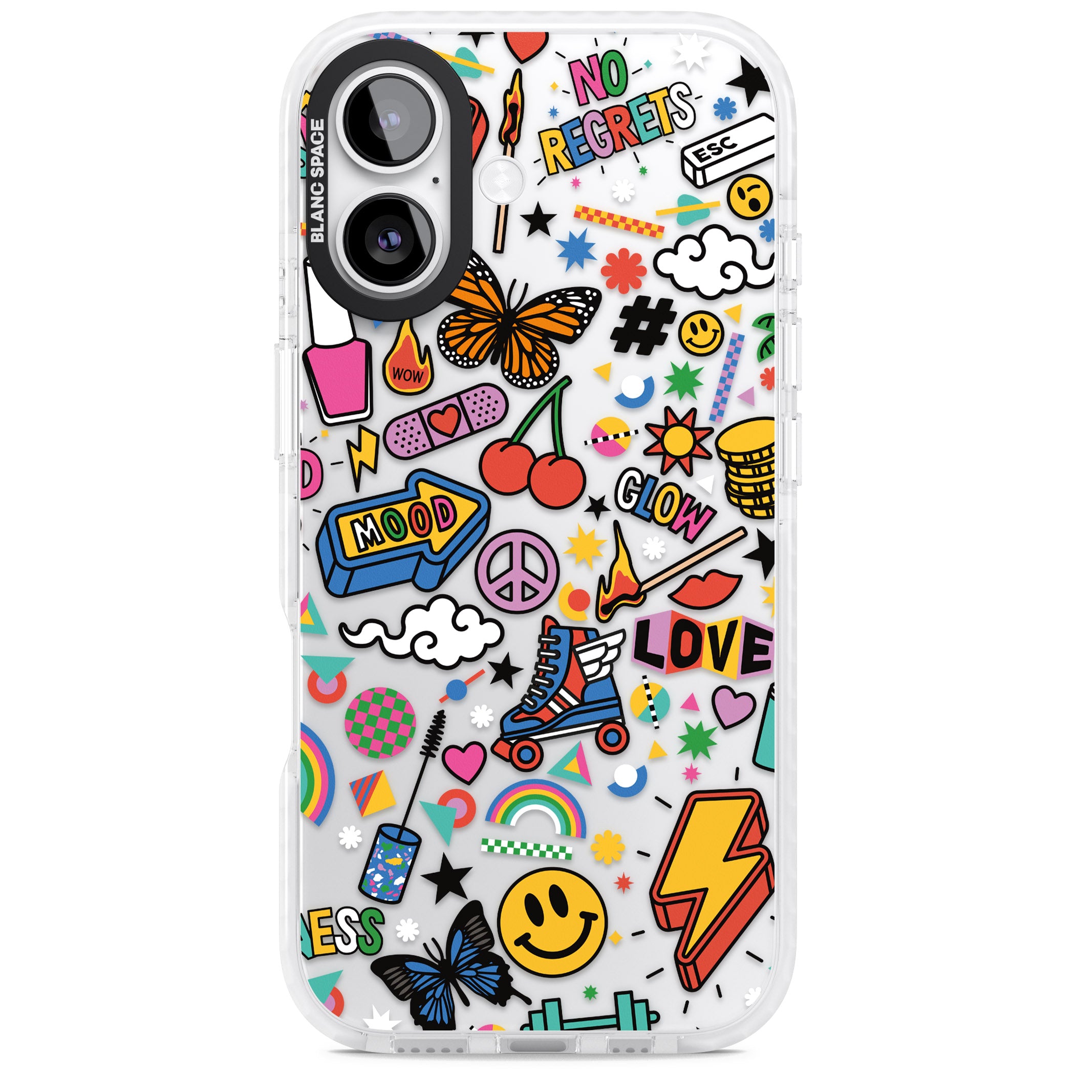 Electric Love iPhone 17 Impact Clear Phone Case
