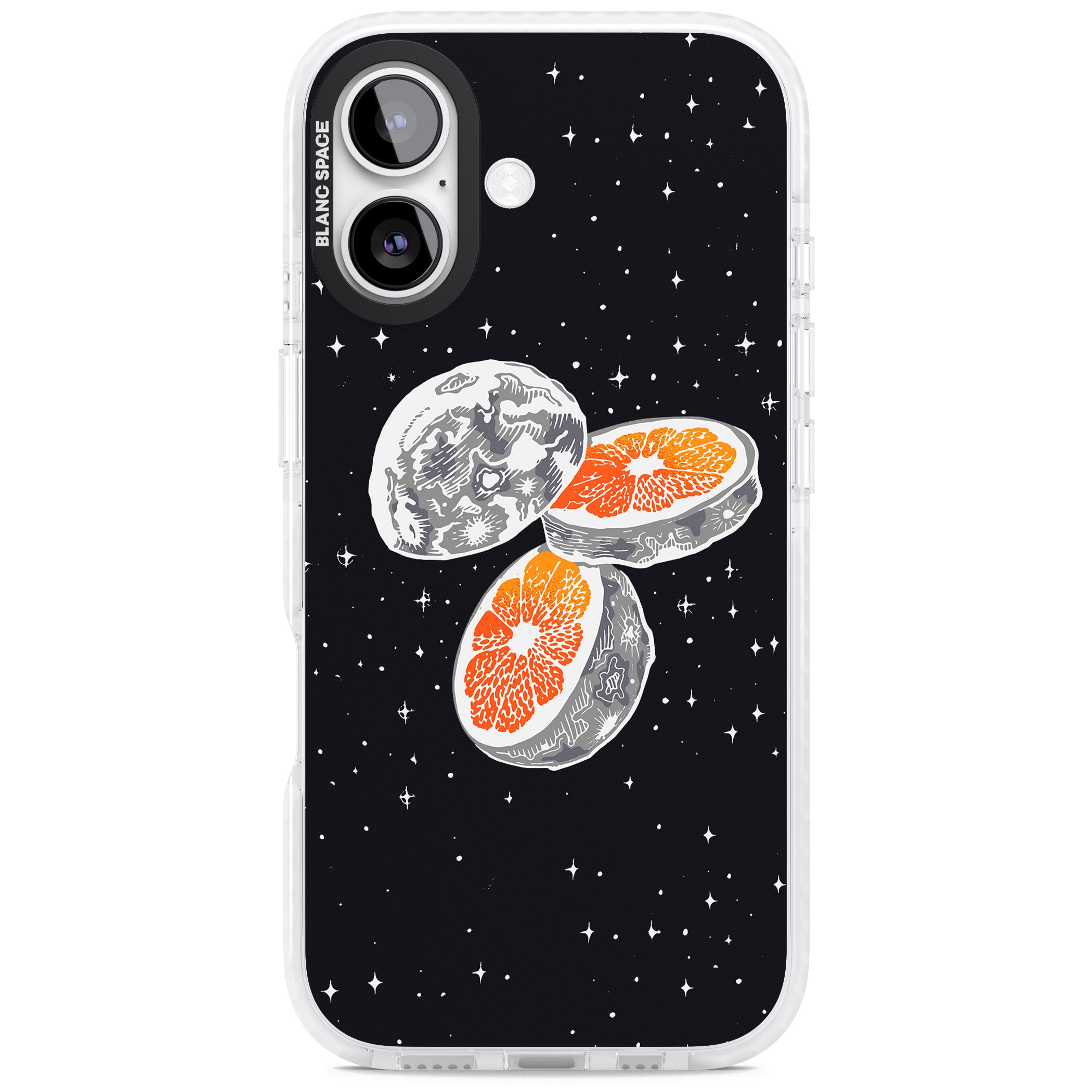 Blood Orange Moon iPhone 17 Impact Clear Phone Case
