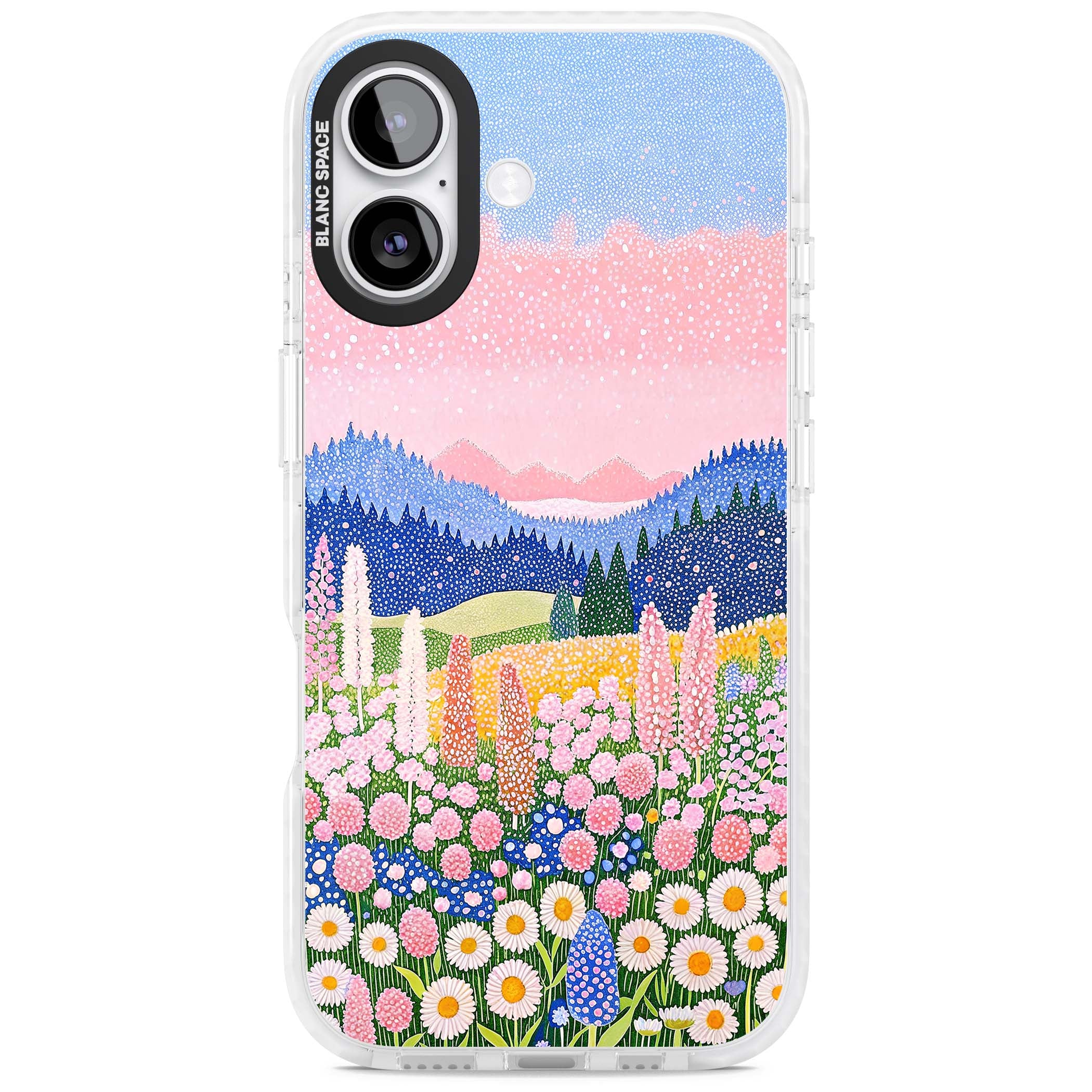 Valley Horizon cottagecore iPhone case | Black Impact case for iPhone 17