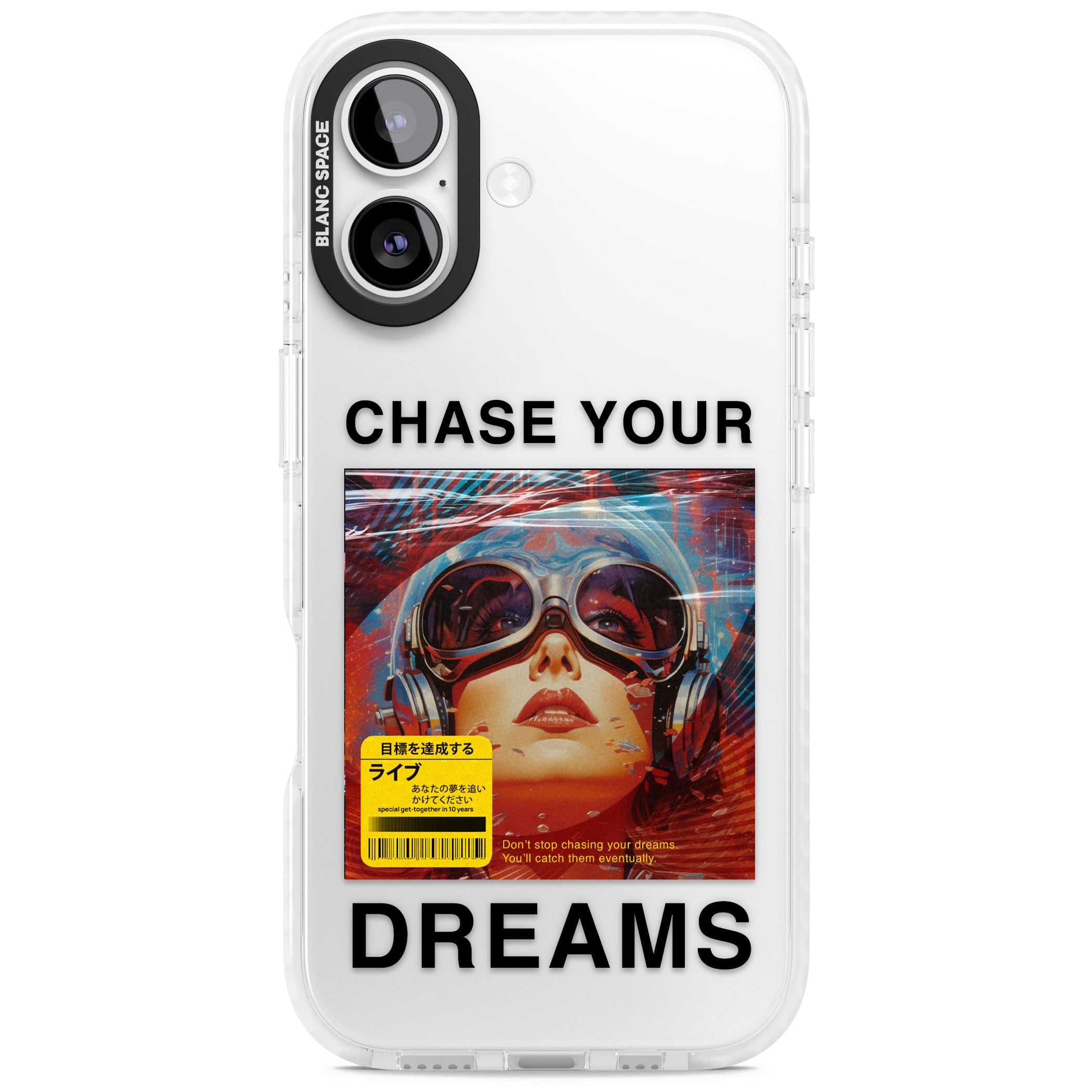 Chase Your Dreams iPhone 17 Impact Clear Phone Case