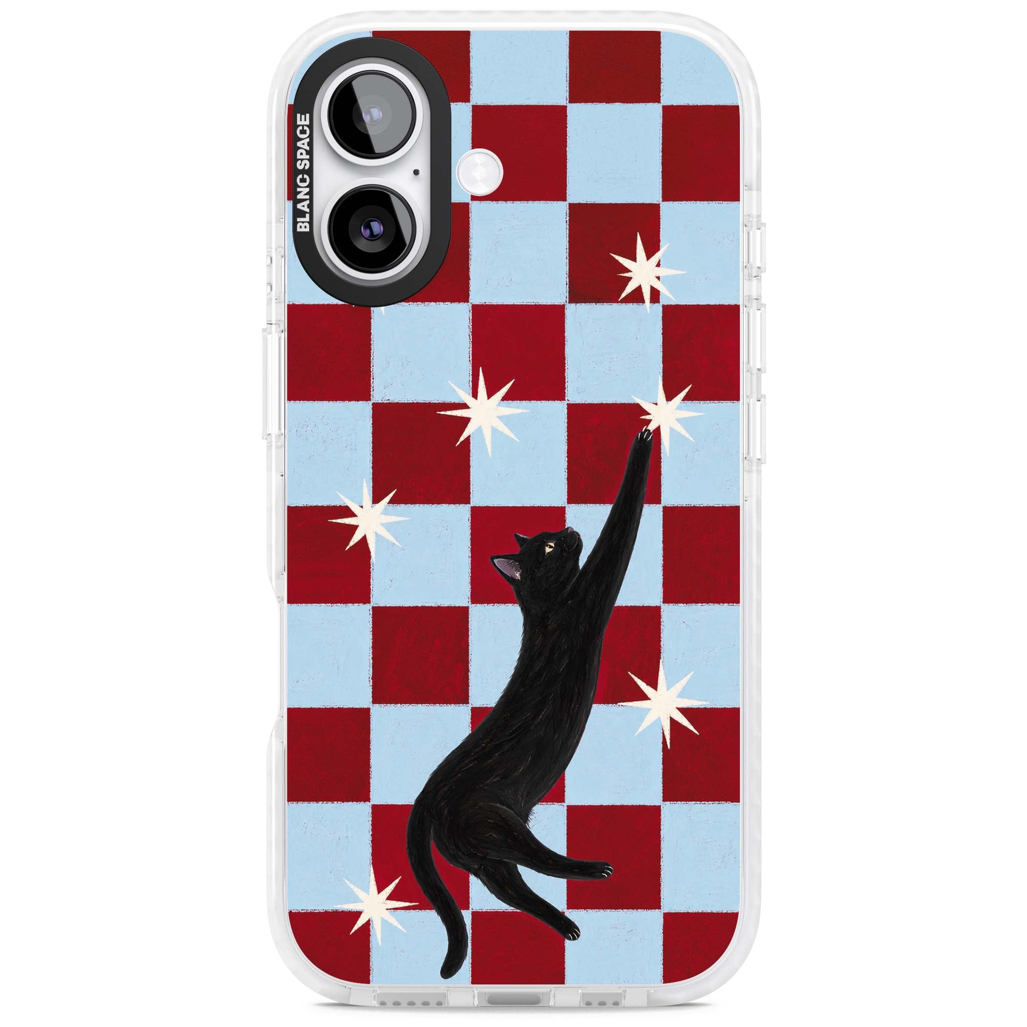 Starlit Kitty animals iPhone case | Black Impact case for iPhone 17
