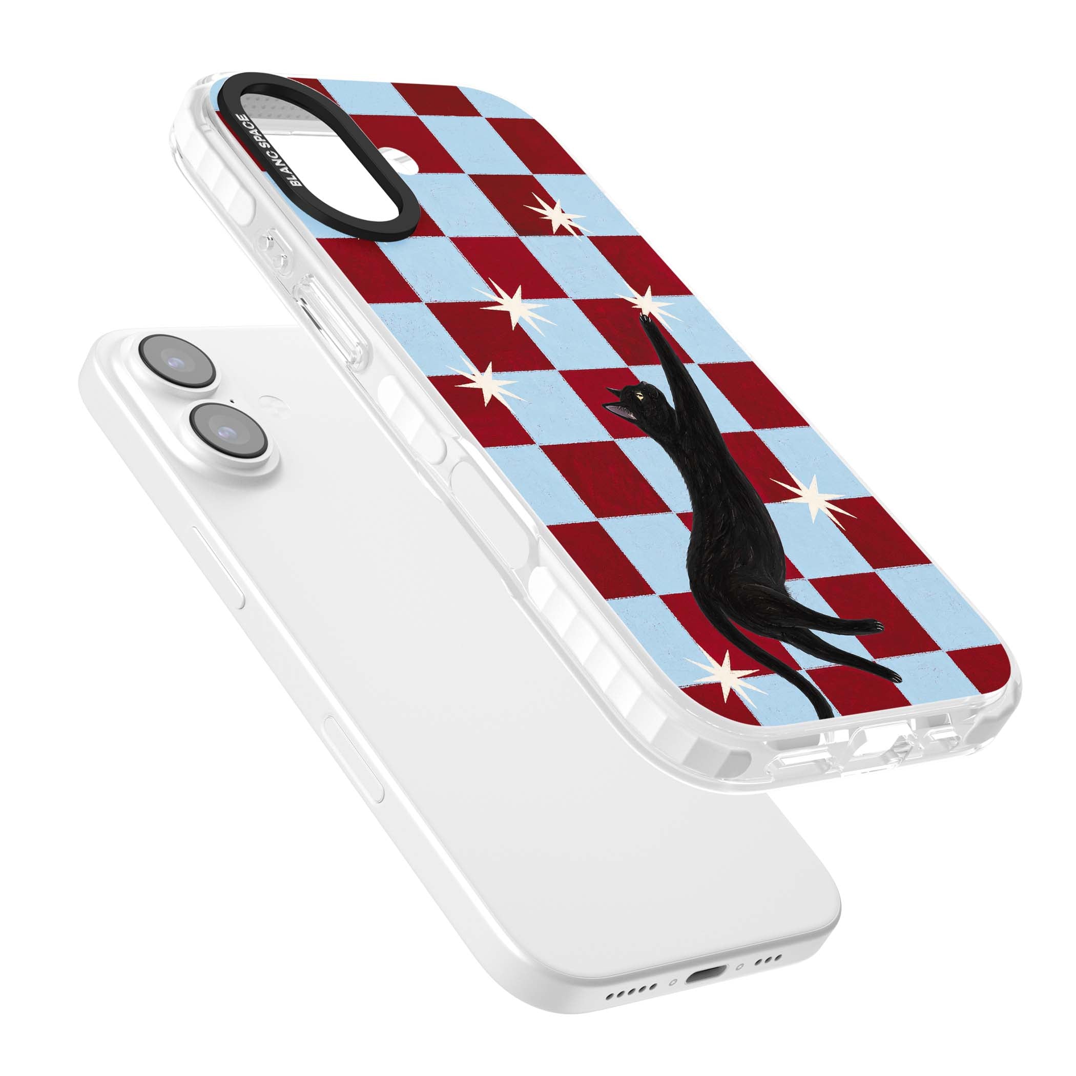Starlit Kitty animals iPhone case | Black Impact case for iPhone 17