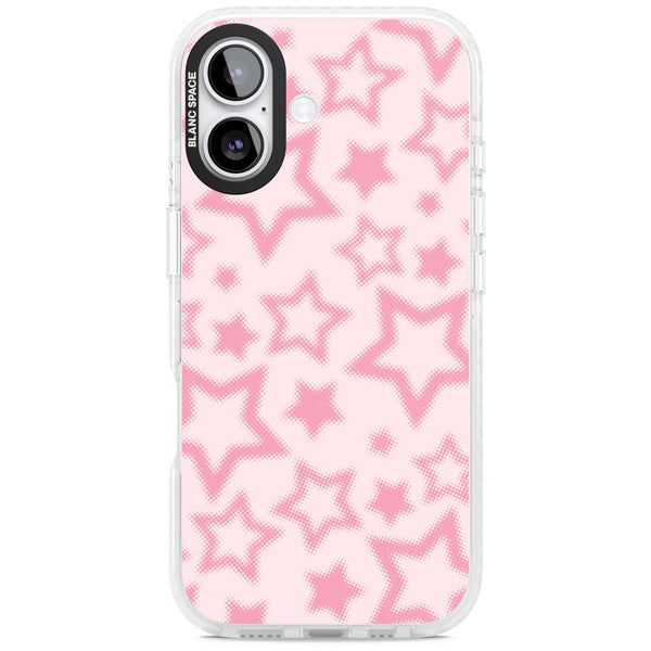 Pink Halftone Stars