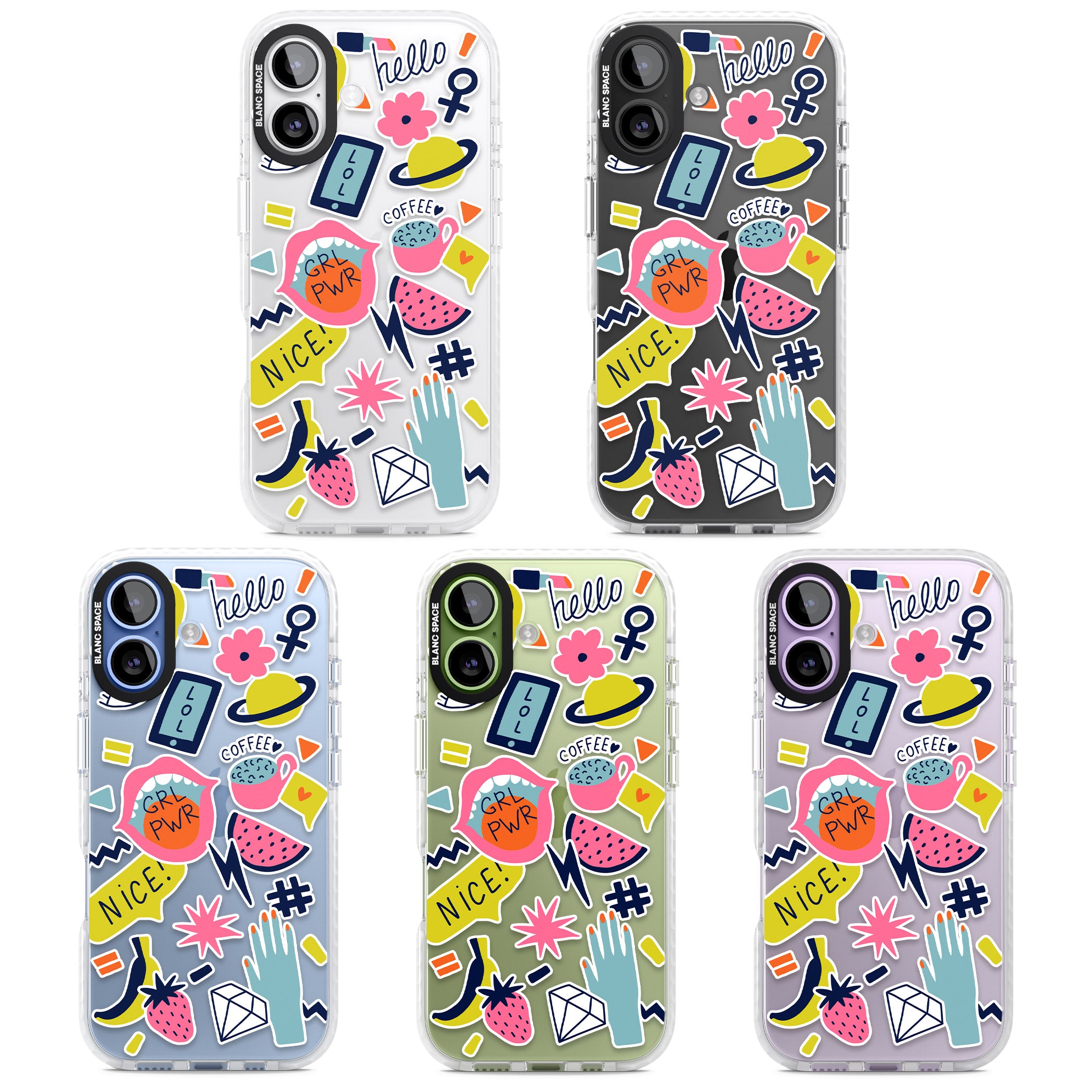 Grl Pwr iPhone 17 Impact Clear Phone Case APT Impact Protection