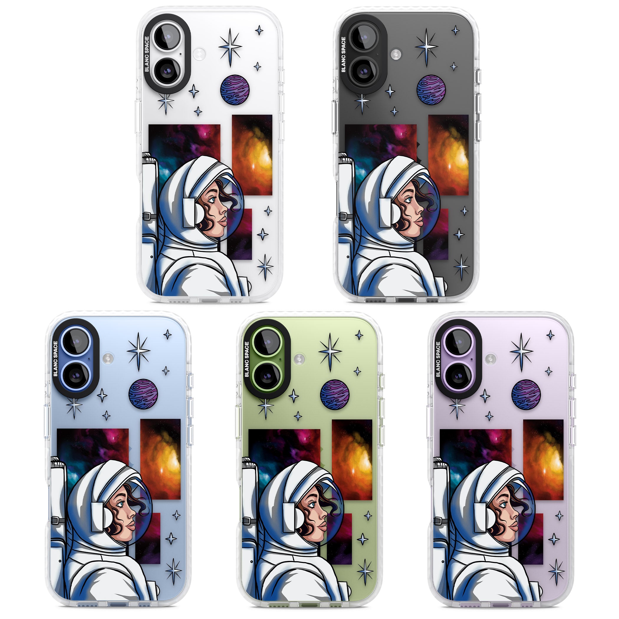 Cosmic Ambition iPhone 17 Impact Clear Phone Case APT Impact Protection