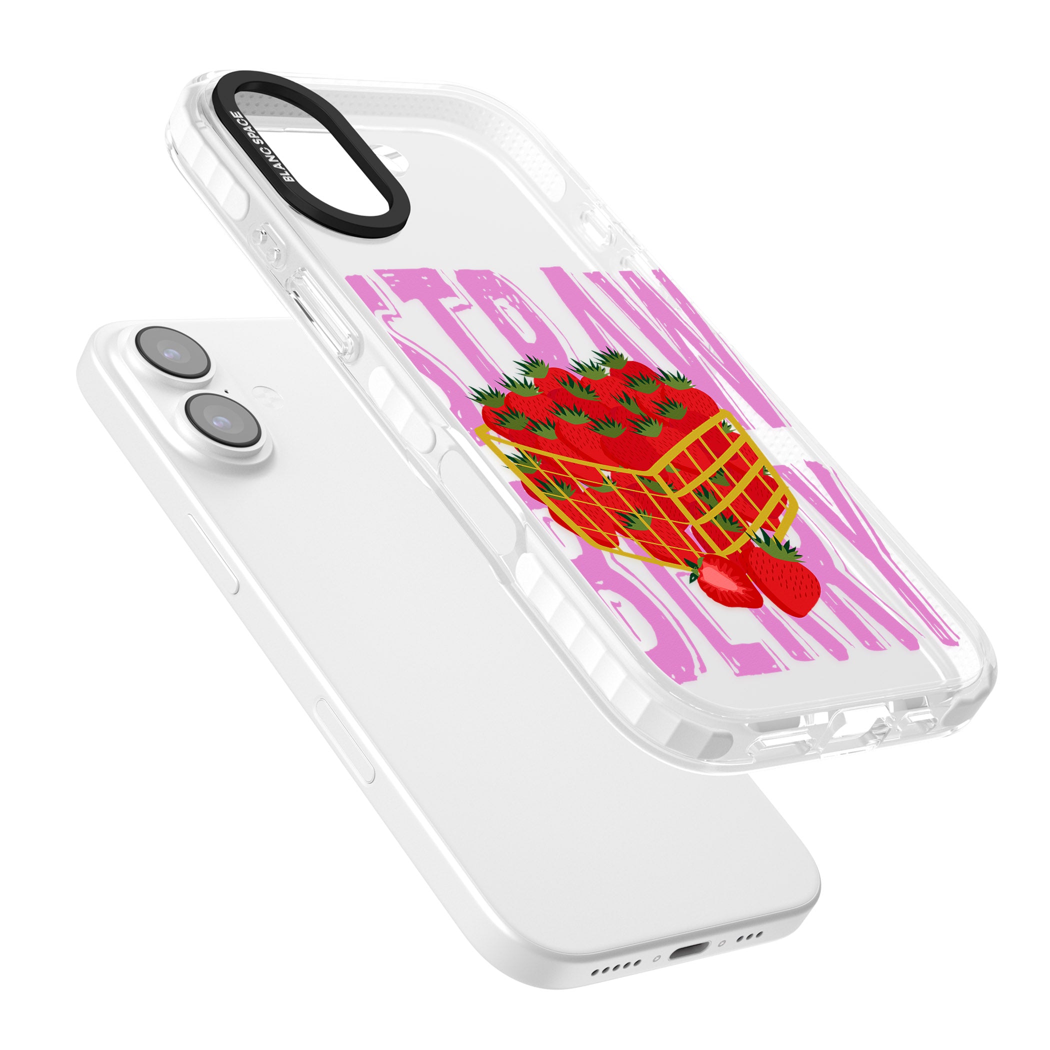 Strawberry Basket iPhone 17 Impact Clear Phone Case Colours