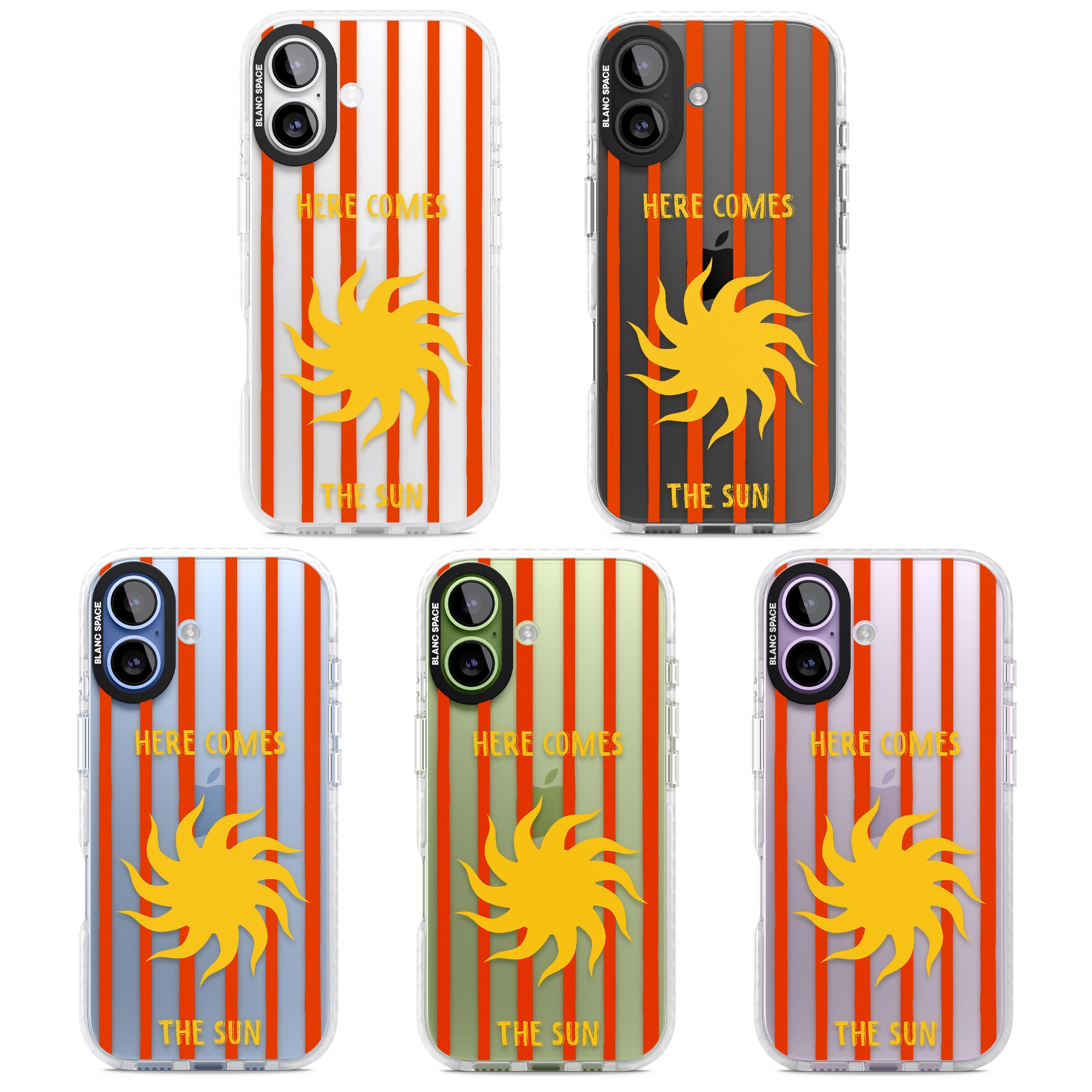 Here Comes The Sun iPhone 17 Impact Clear Phone Case APT Impact Protection
