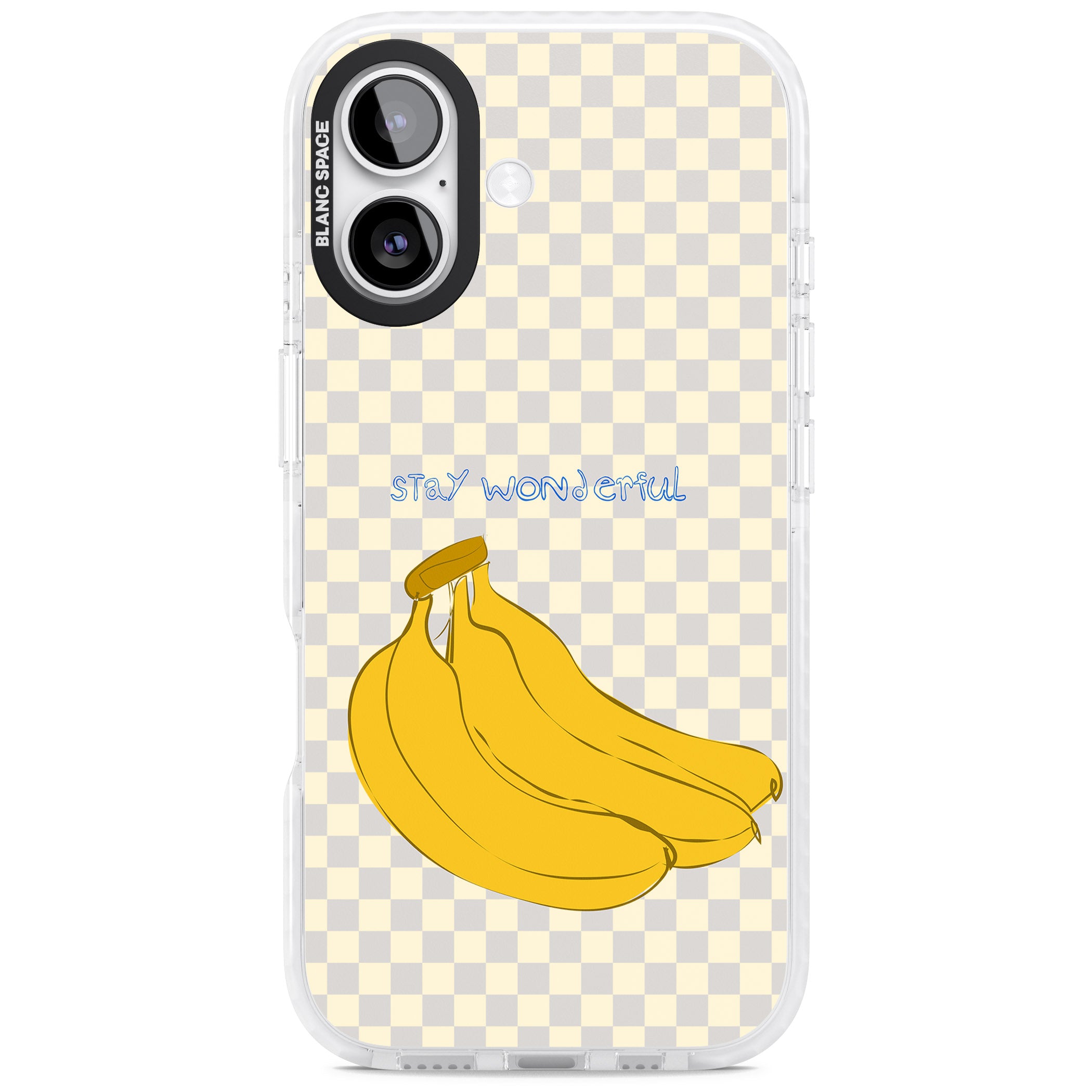 Stay Wonderful Banana iPhone 17 Impact Clear Phone Case