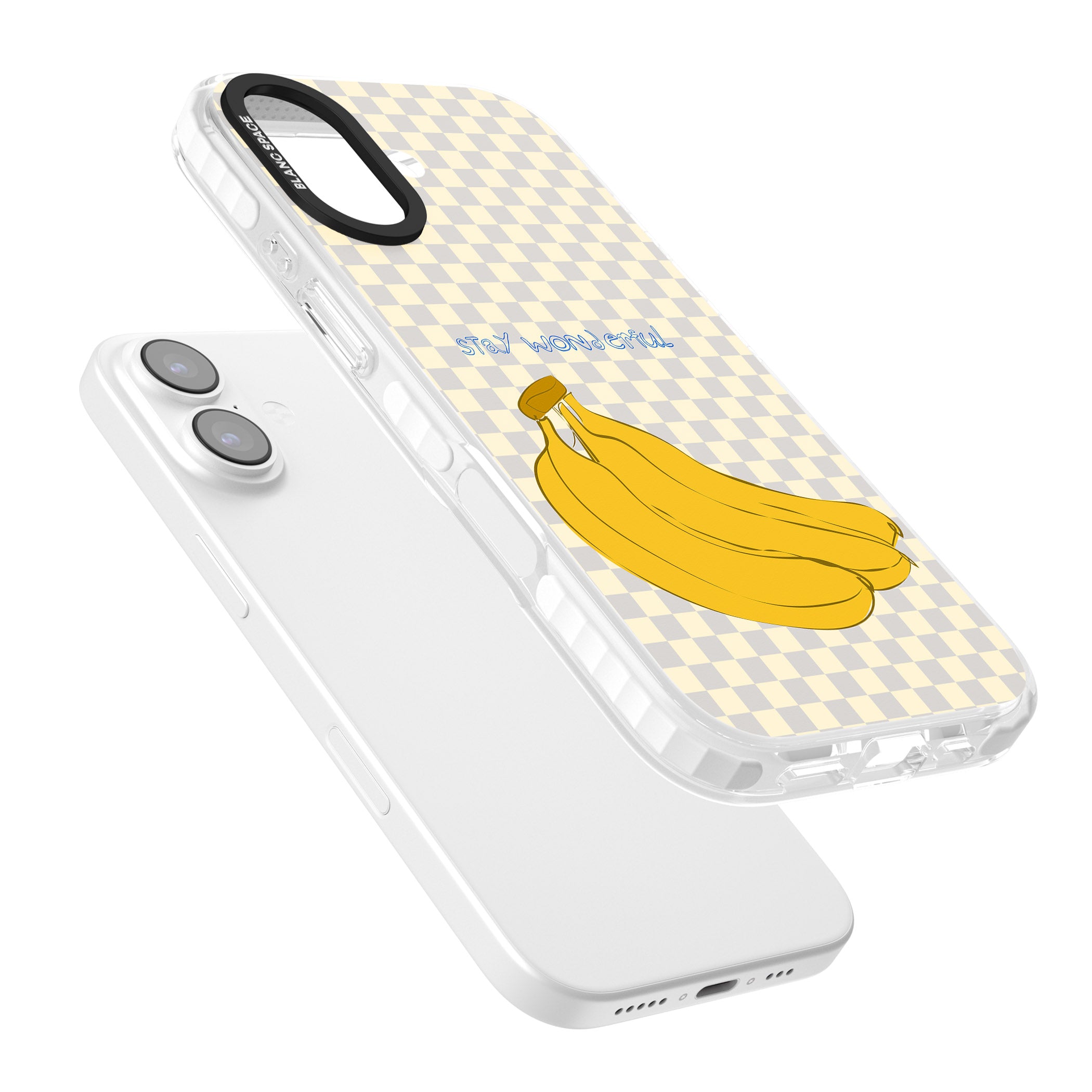 Stay Wonderful Banana iPhone 17 Impact Clear Phone Case Colours