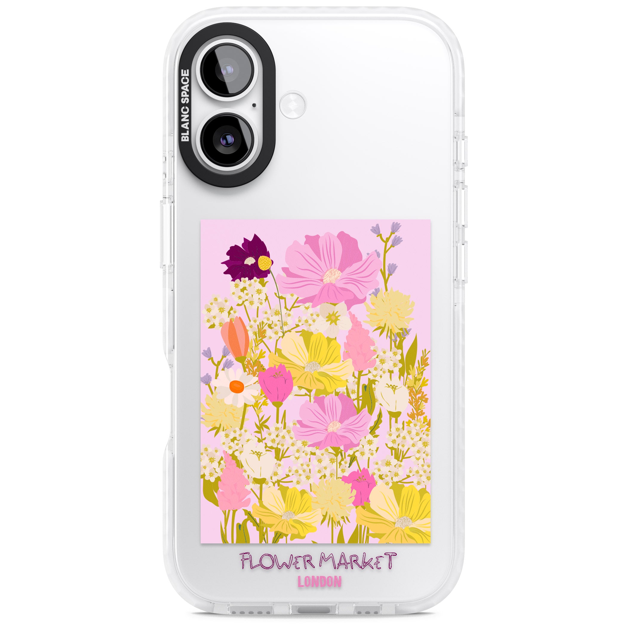Flower Market iPhone 17 Impact Clear Phone Case