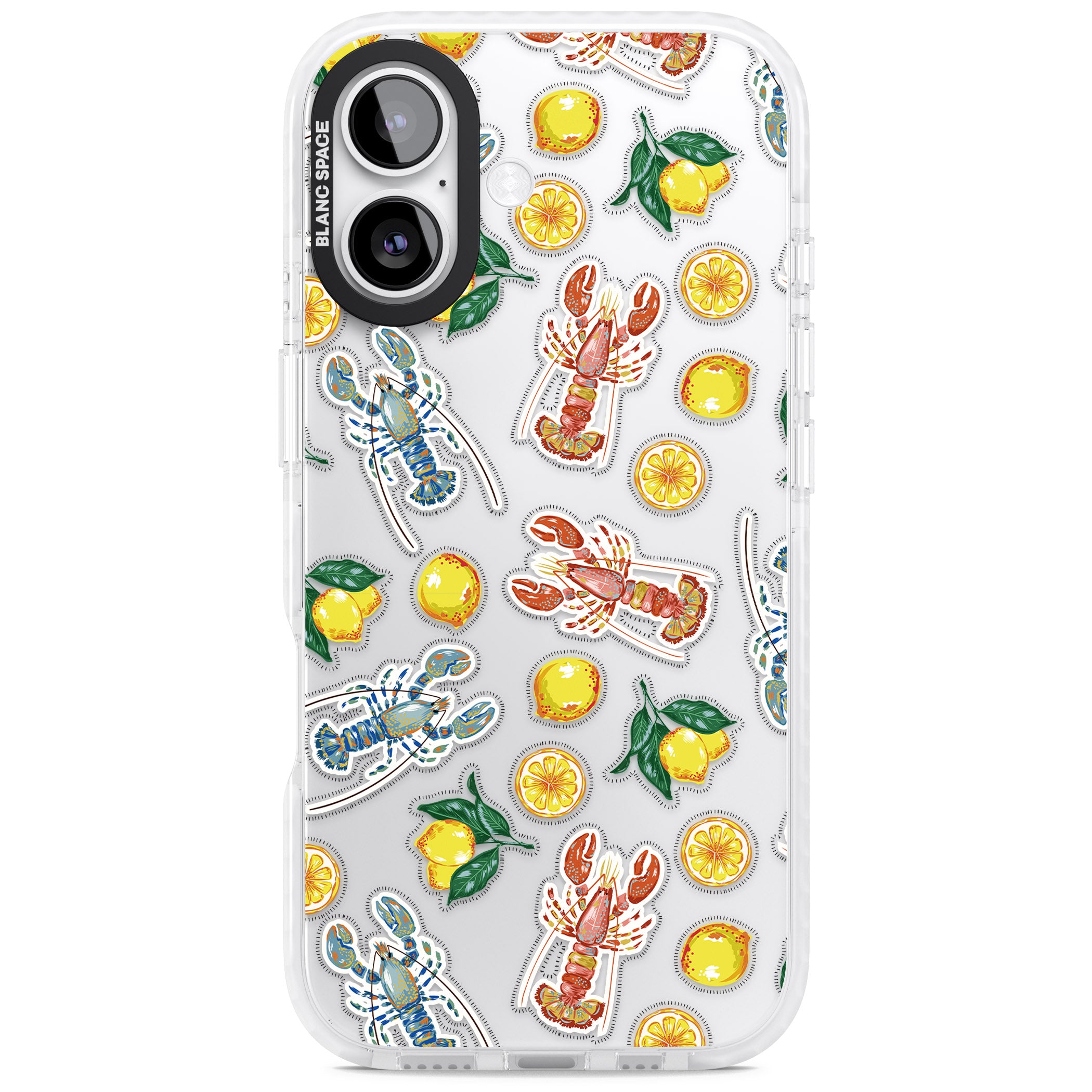 Lemons & Lobsters iPhone 17 Impact Clear Phone Case