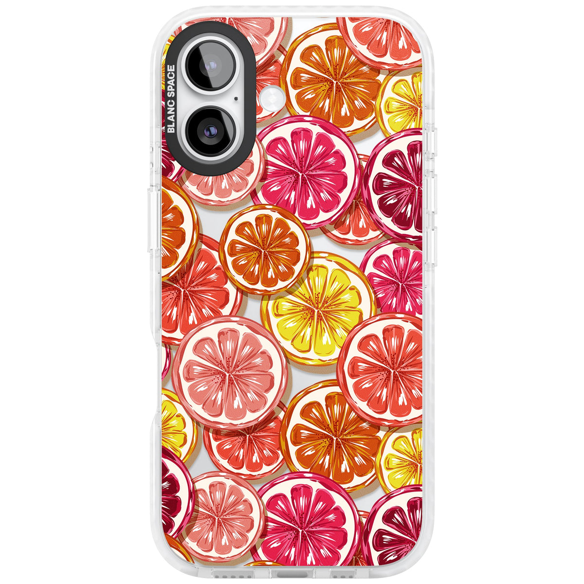 Citrus Fiesta iPhone 16 / iPhone 16 Plus / iPhone 17 Impact Clear Phone Case front