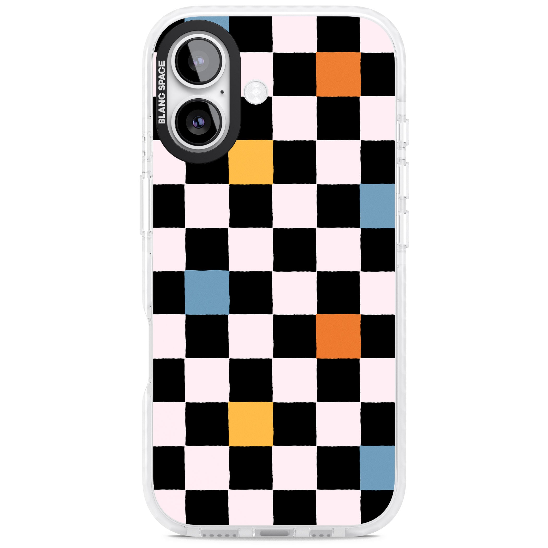 Vibrant Retro Checkered iPhone 17 Impact Clear Phone Case