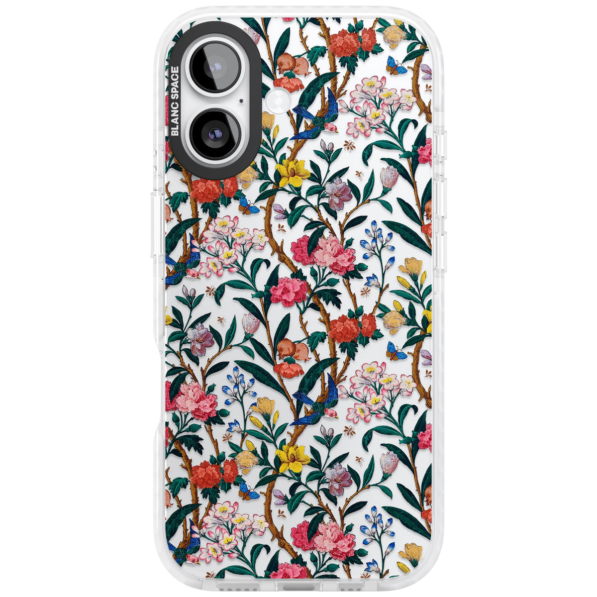 Vines & Flowers iPhone 16 / iPhone 16 Plus / iPhone 17 Impact Clear Phone Case front