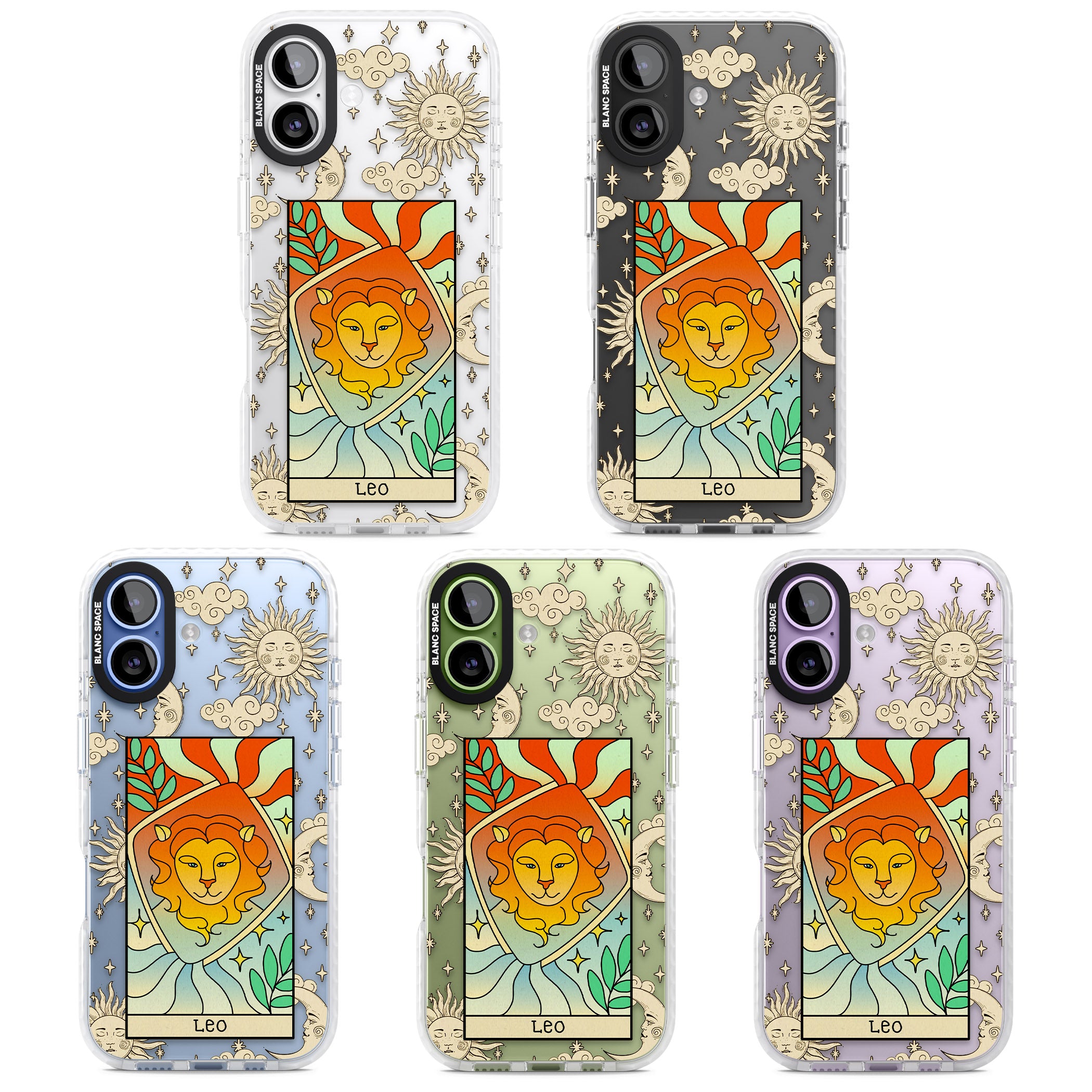 Celestial Zodiac Leo iPhone 17 Impact Clear Phone Case APT Impact Protection