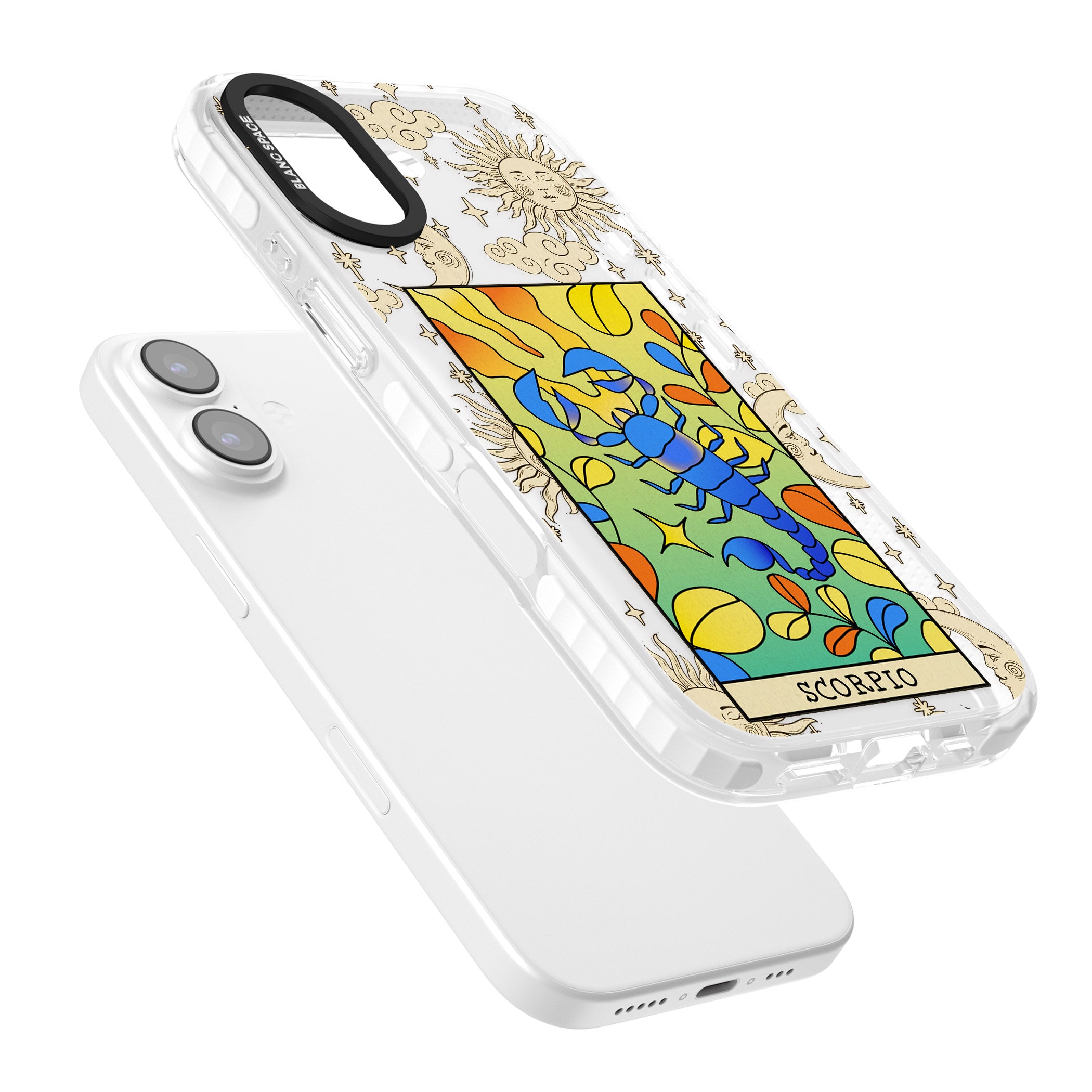 Celestial Zodiac Scorpio iPhone 17 Impact Clear Phone Case Colours