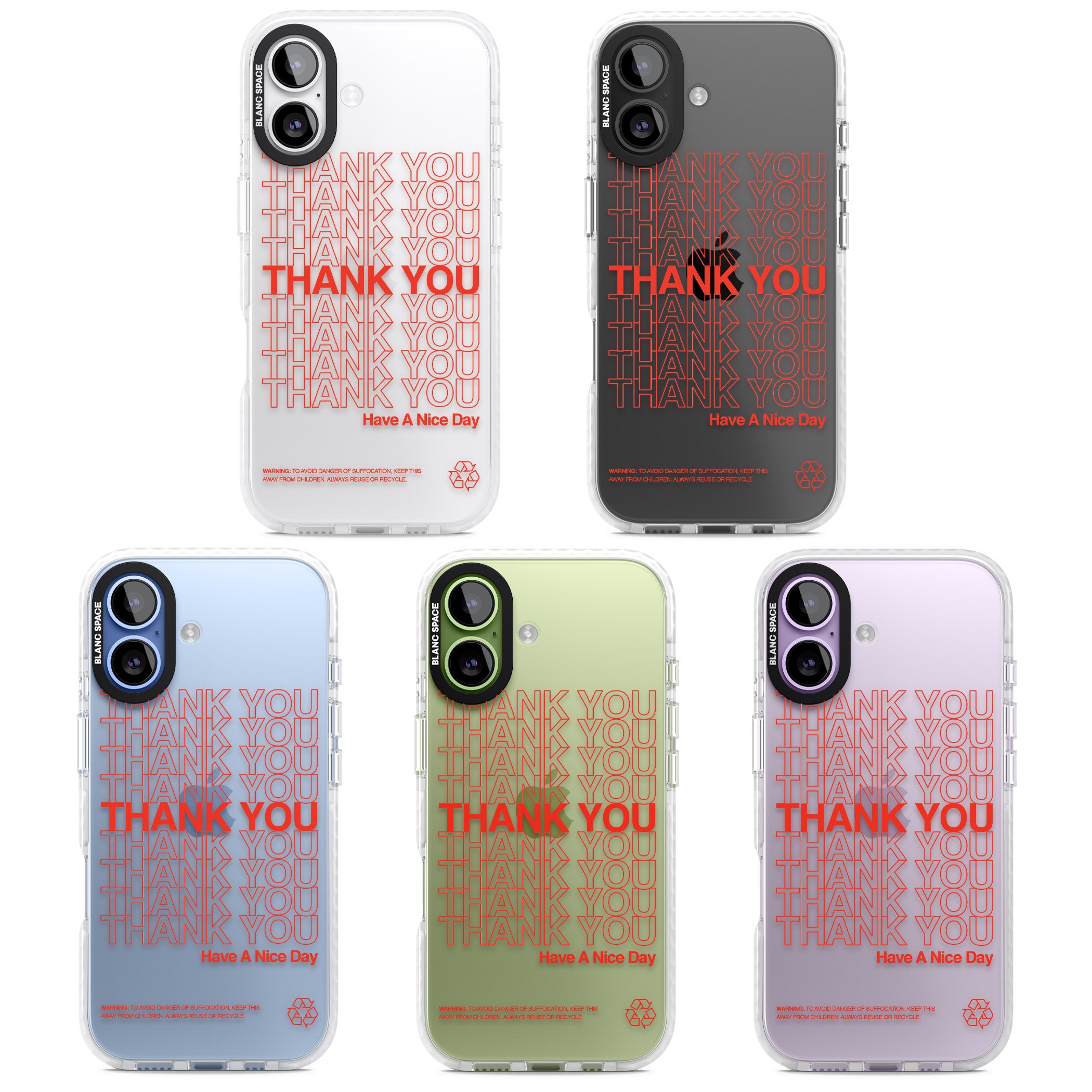 Thank You Have A Nice Day iPhone 17 Impact Clear Phone Case APT Impact Protection