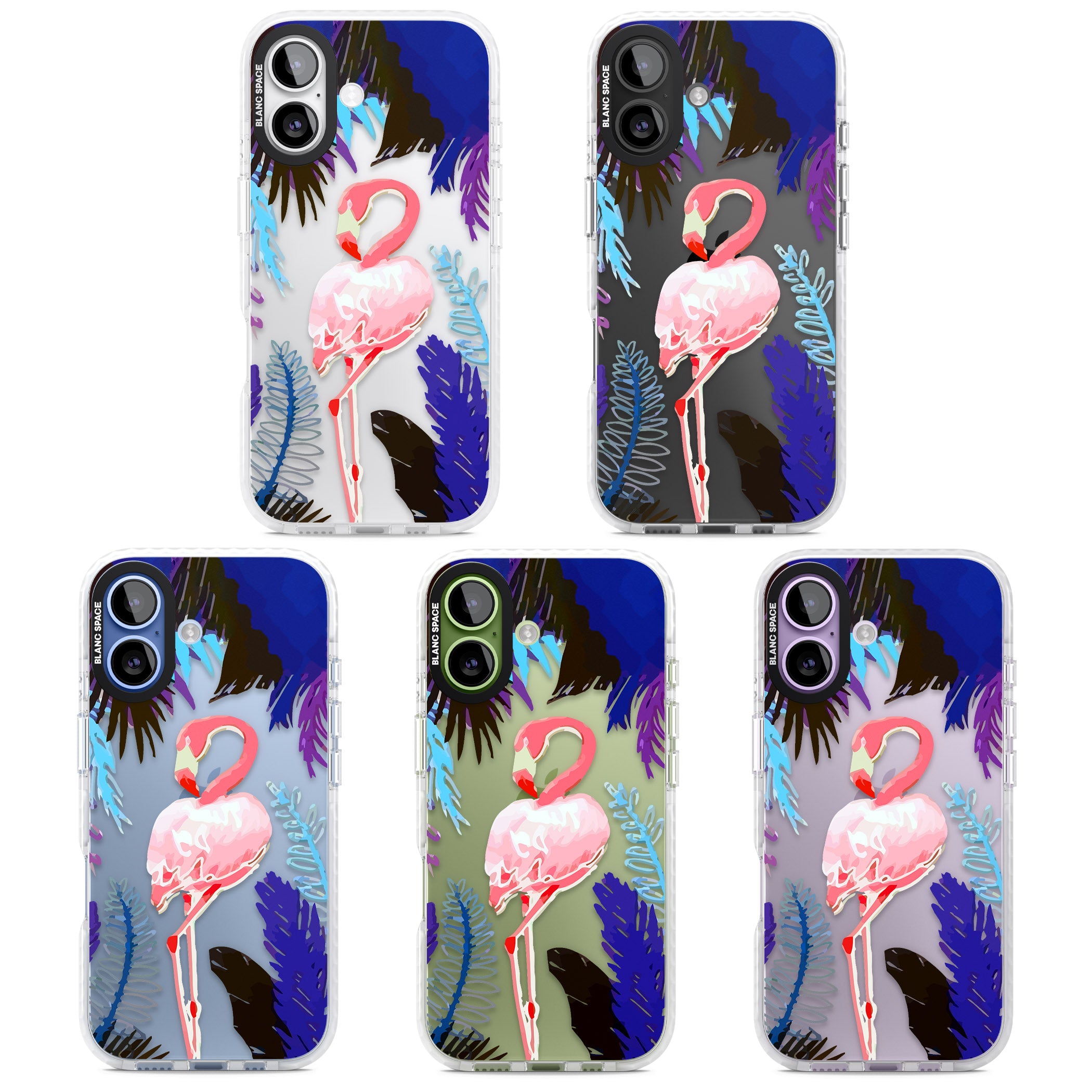 Tropical Flamingo iPhone 17 Impact Clear Phone Case APT Impact Protection