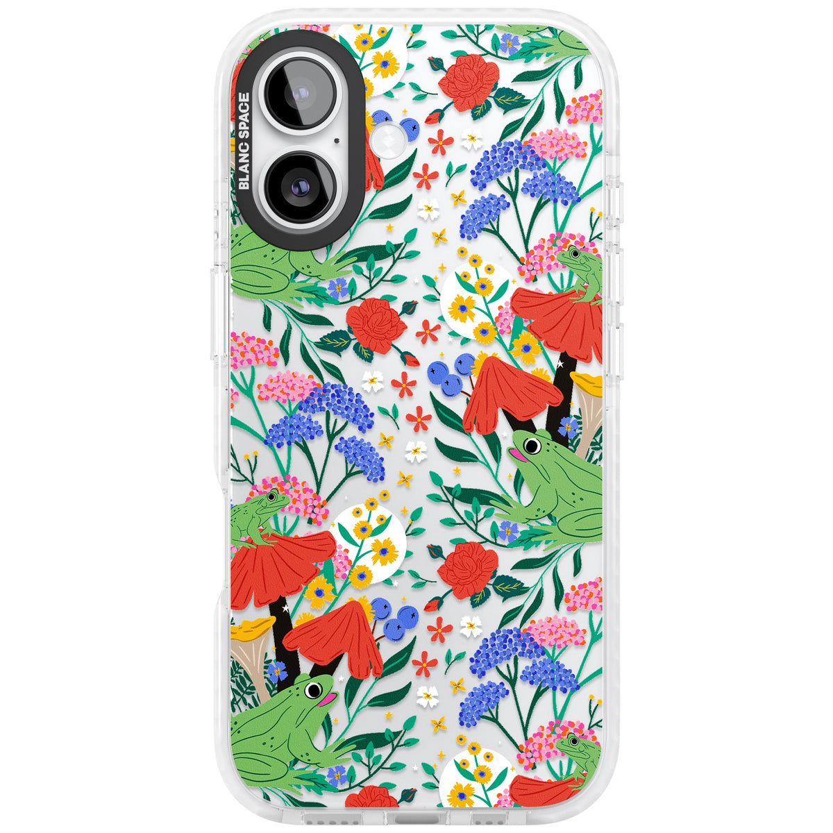 Tropical iPhone 16 / iPhone 16 Plus / iPhone 17 Impact Clear Phone Case front