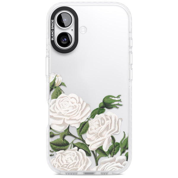 White Vintage Painted Flowers