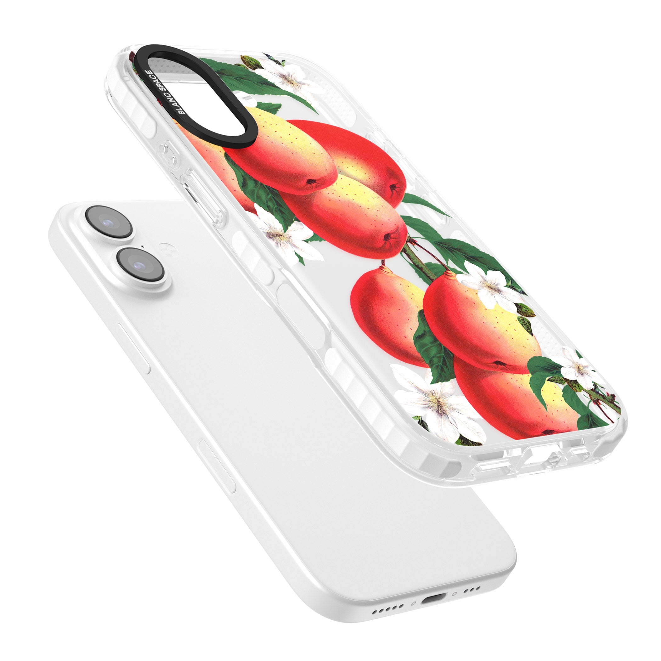 Vintage Painted Peaches iPhone 17 Impact Clear Phone Case Colours