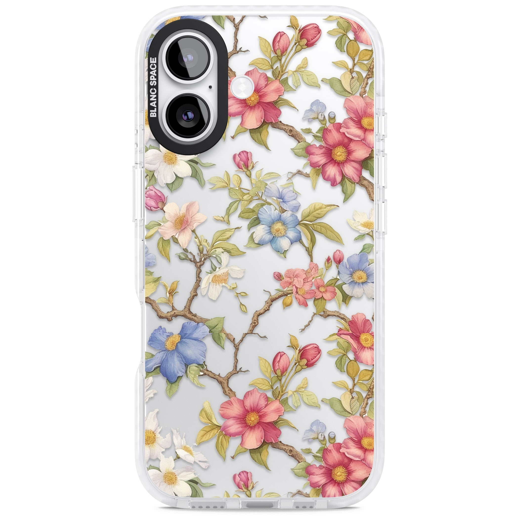 Vintage Vines & Flowers iPhone 17 Impact Clear Phone Case