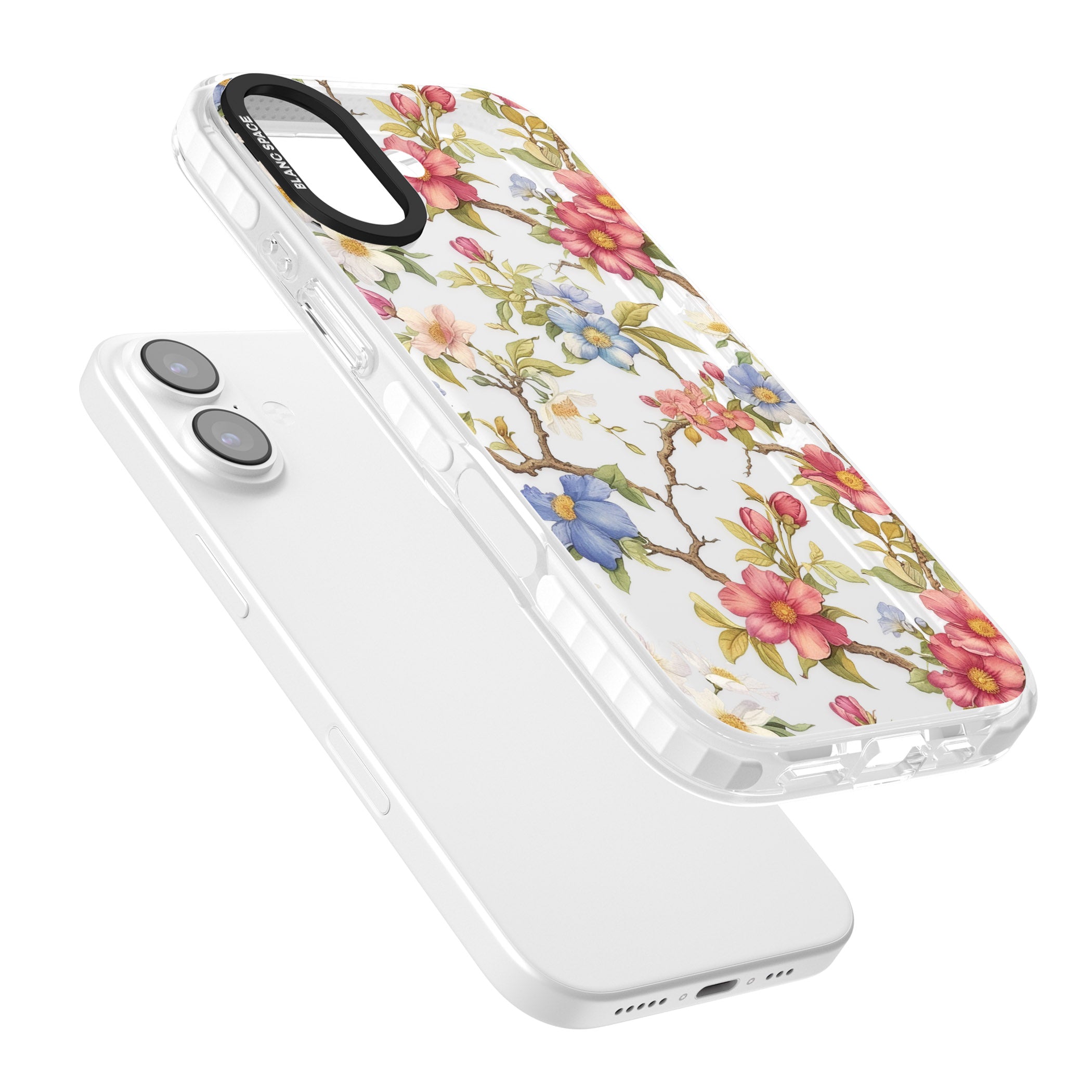 Vintage Vines & Flowers iPhone 17 Impact Clear Phone Case Colours