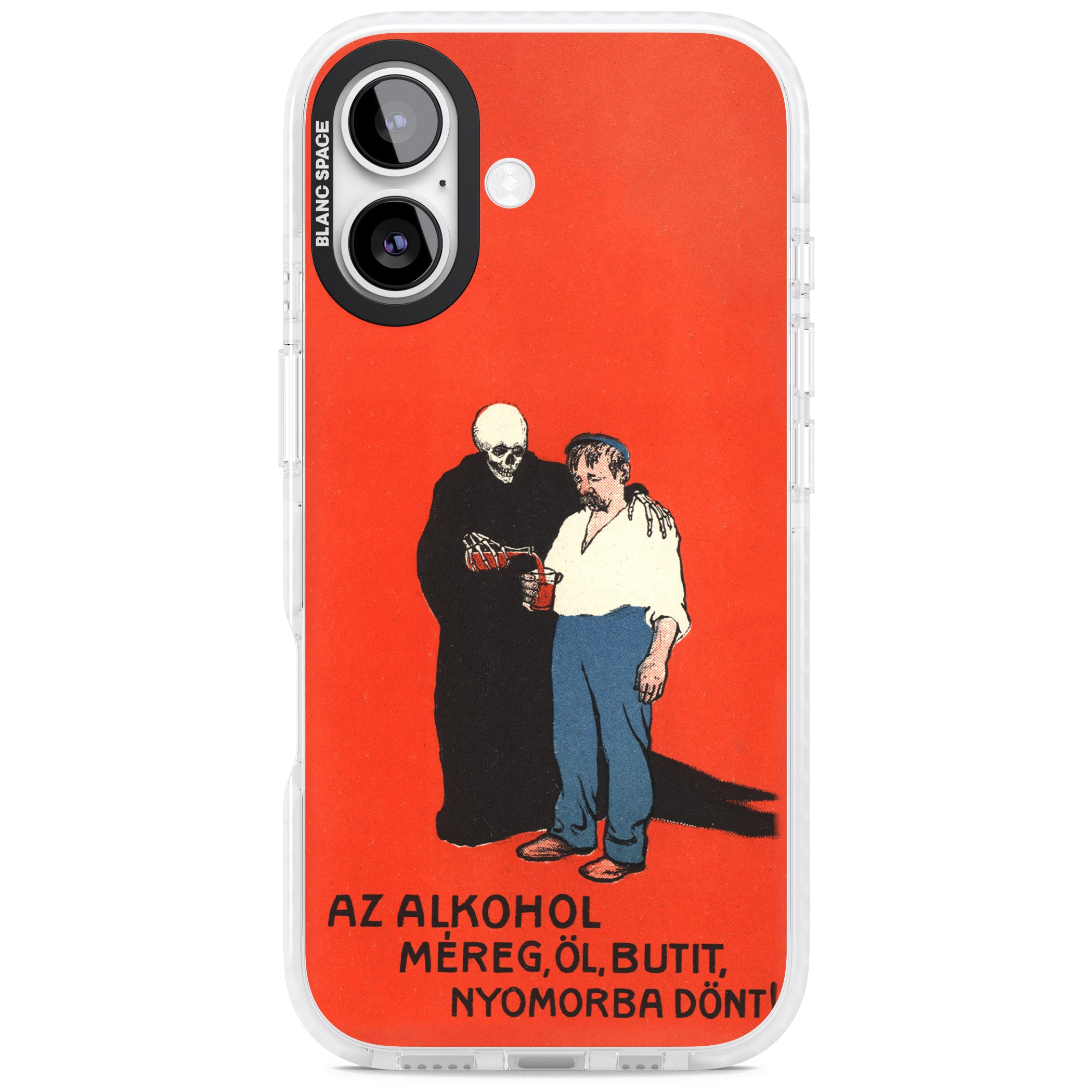 Az Alkohol Poster iPhone 17 Impact Clear Phone Case