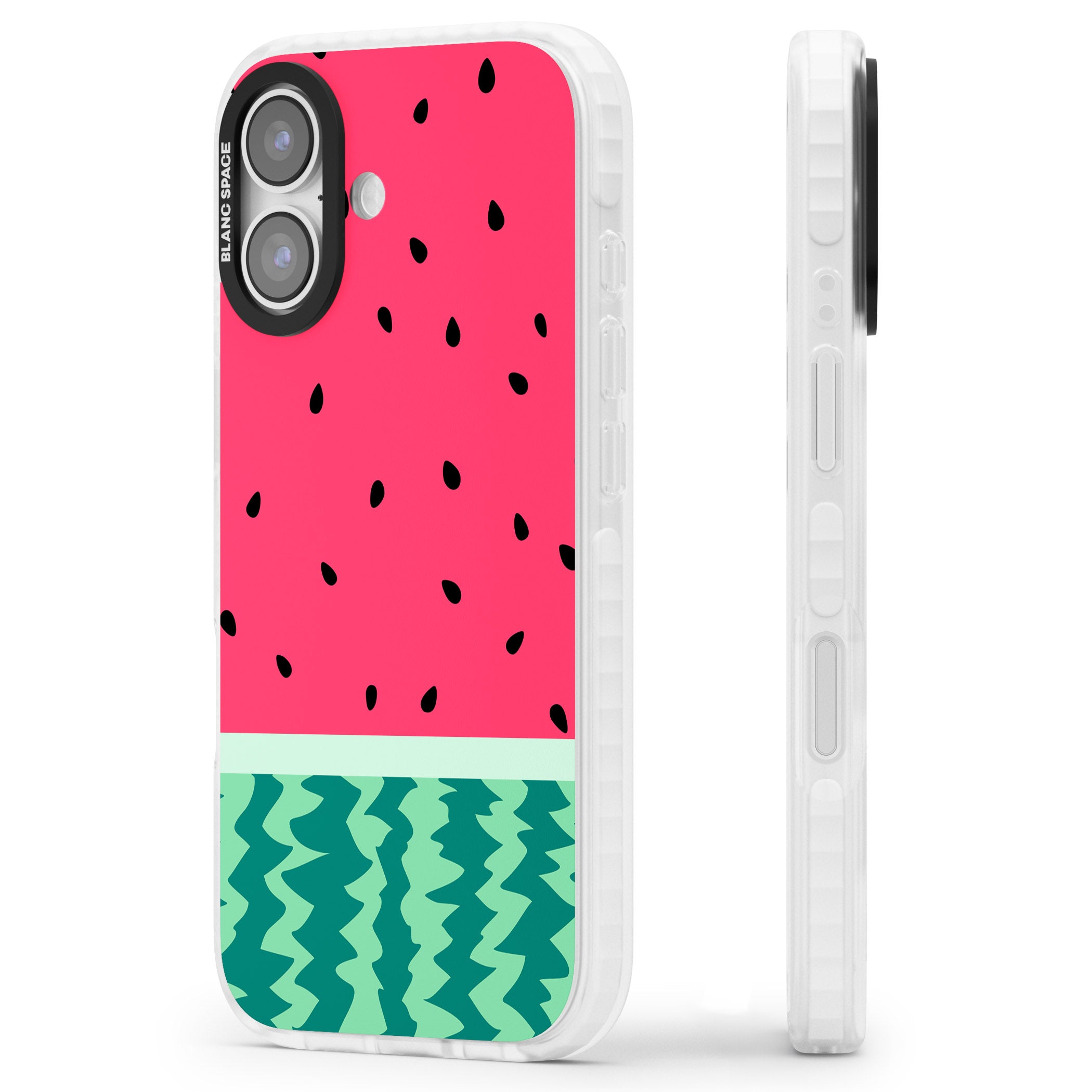 Full Watermelon iPhone 17 Impact Clear Phone Case Side Profile