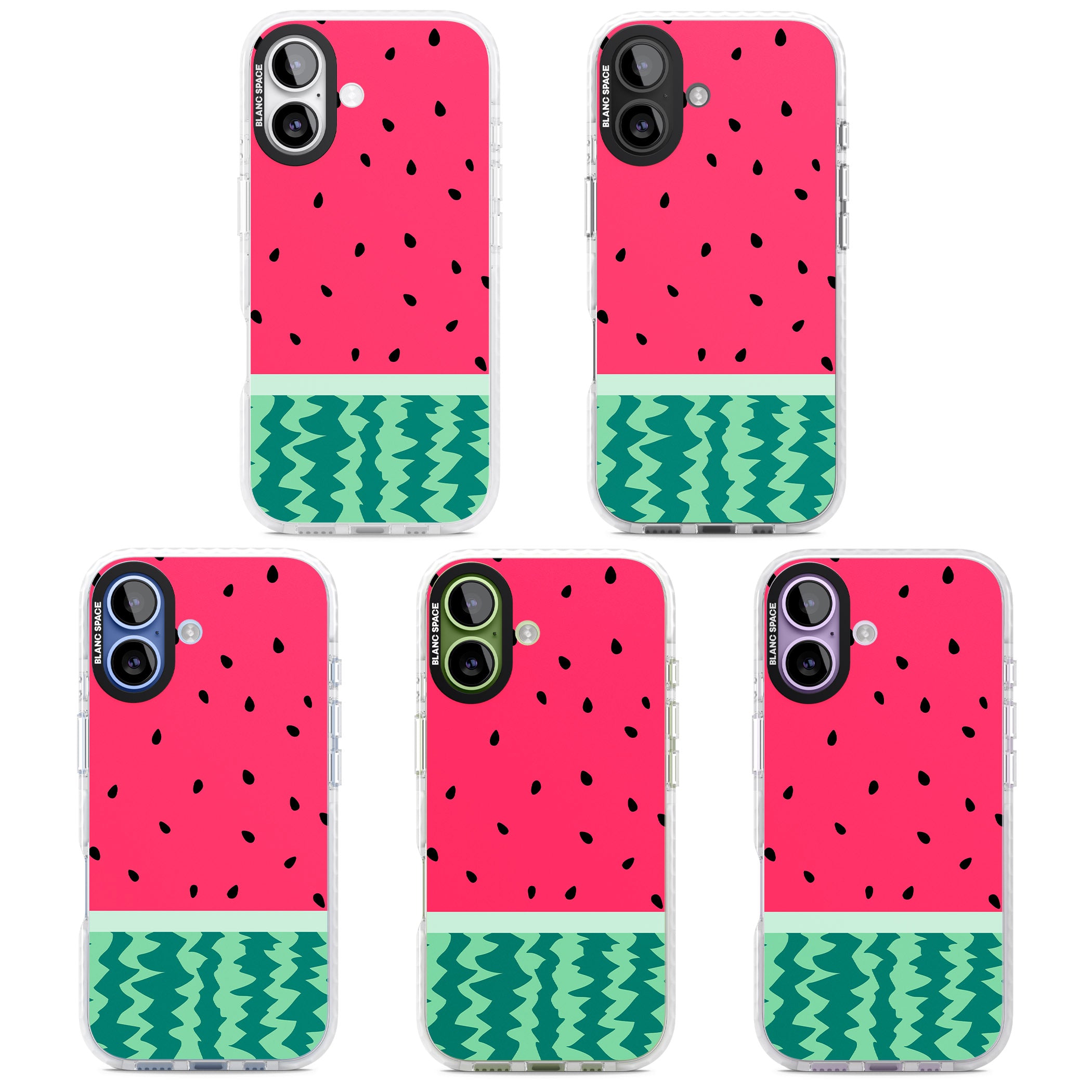 Full Watermelon iPhone 17 Impact Clear Phone Case APT Impact Protection