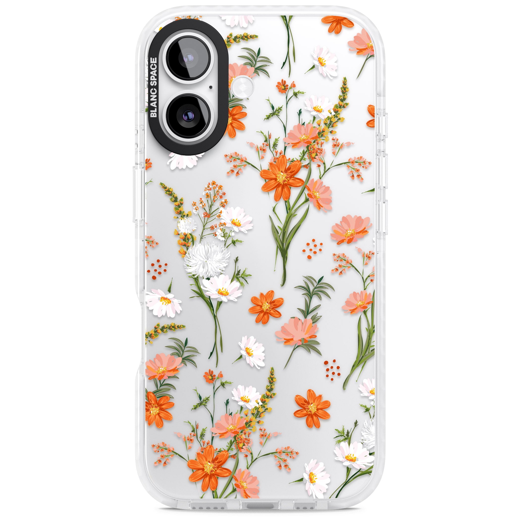 Sunset Wildflowers iPhone 17 Impact Clear Phone Case